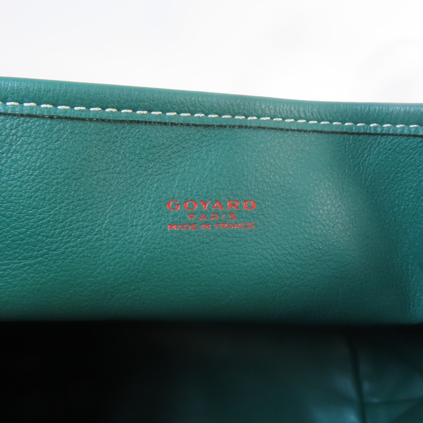 GOYARD 塗層帆布Anjou Mini Bag銀扣手挽袋綠色
