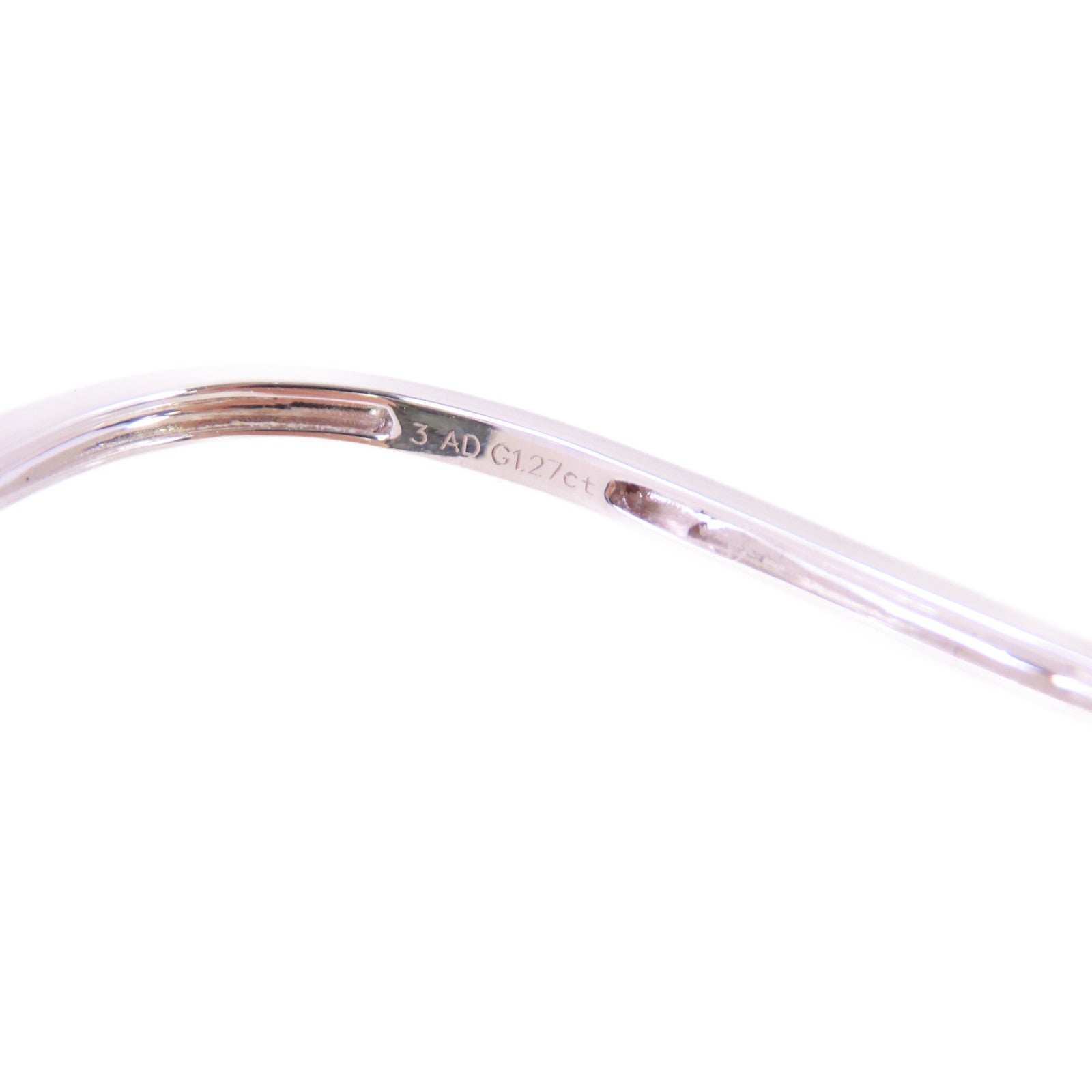 JEWELRY 18K白金/1.27ct藍寶石Hand Bangle手鐲