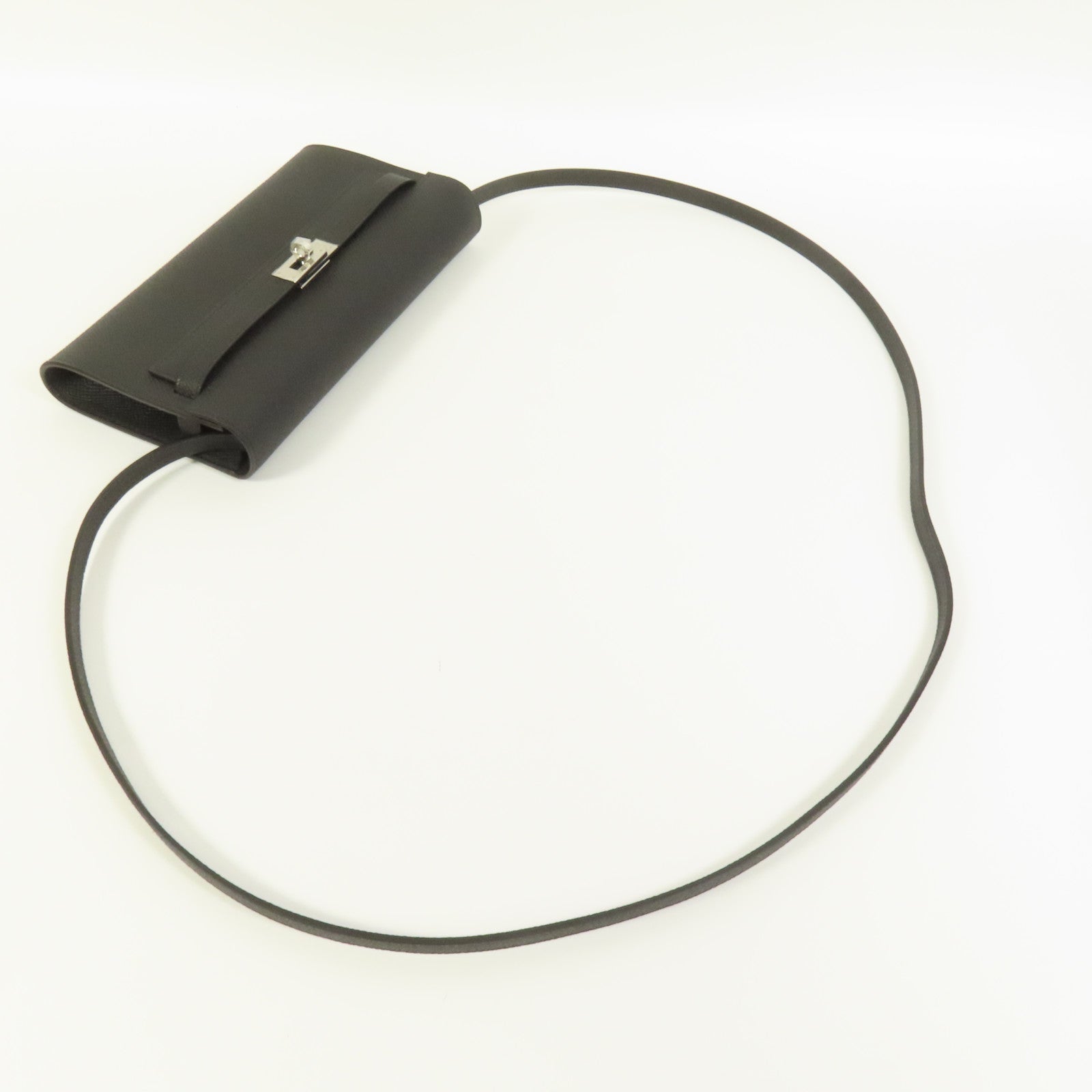 HERMES 【激減優惠】Epsom皮革Kelly To Go銀扣肩背袋