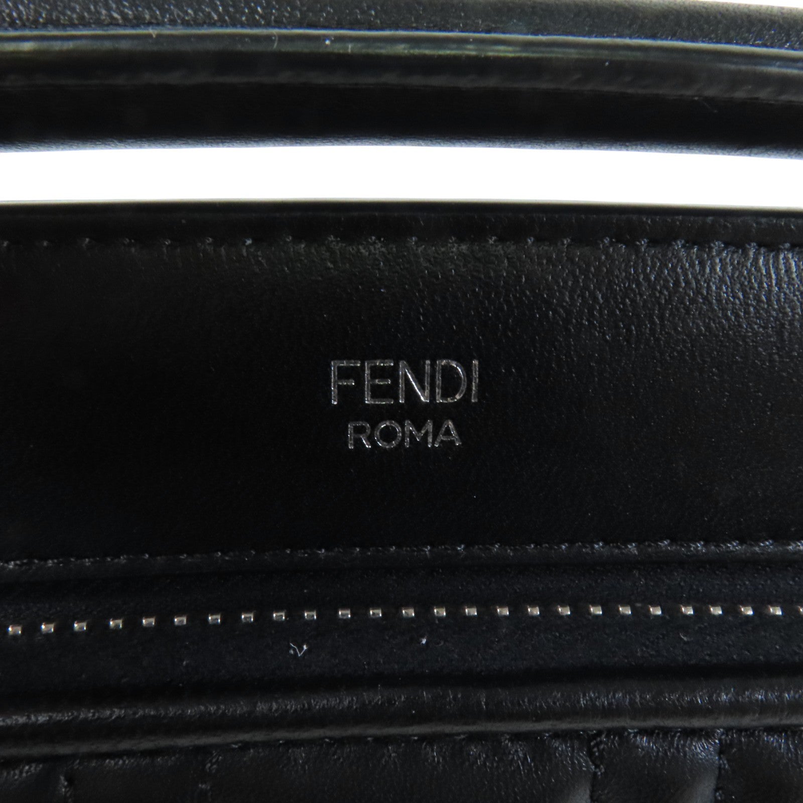 FENDI 牛皮皮革Dotcom Bag銀扣手挽肩背兩用袋