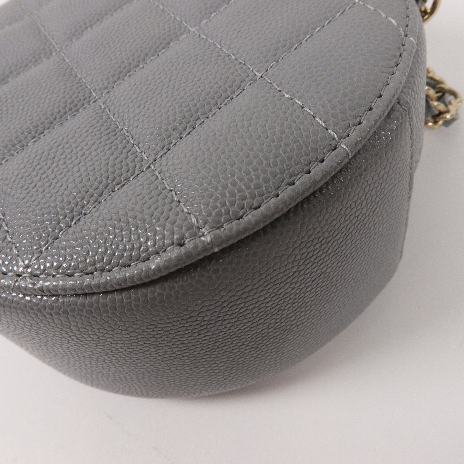 CHANEL 牛皮皮革Round Clutch With Chain鏈帶肩背袋