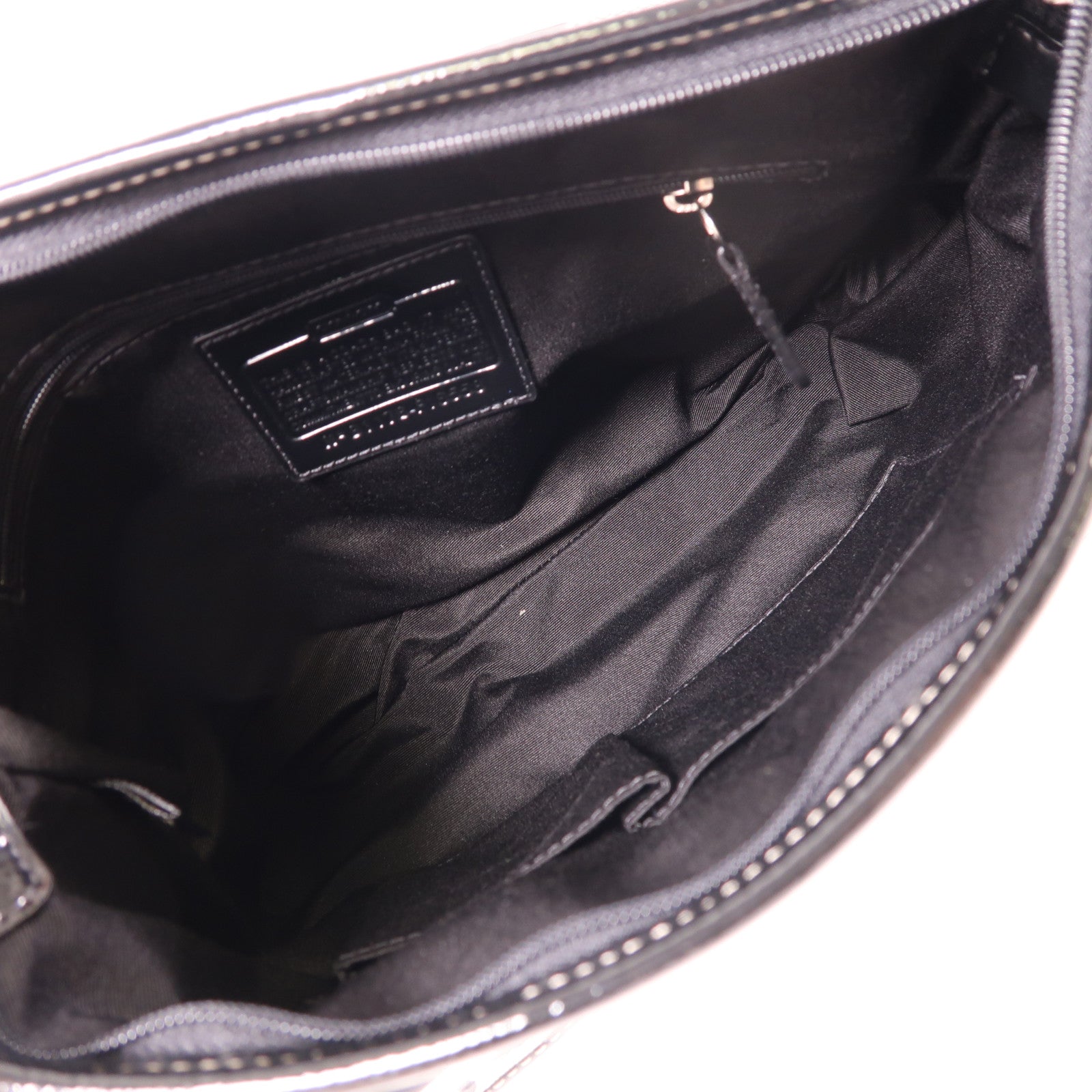 COACH 帆布Shoulder Bag銀扣肩背袋