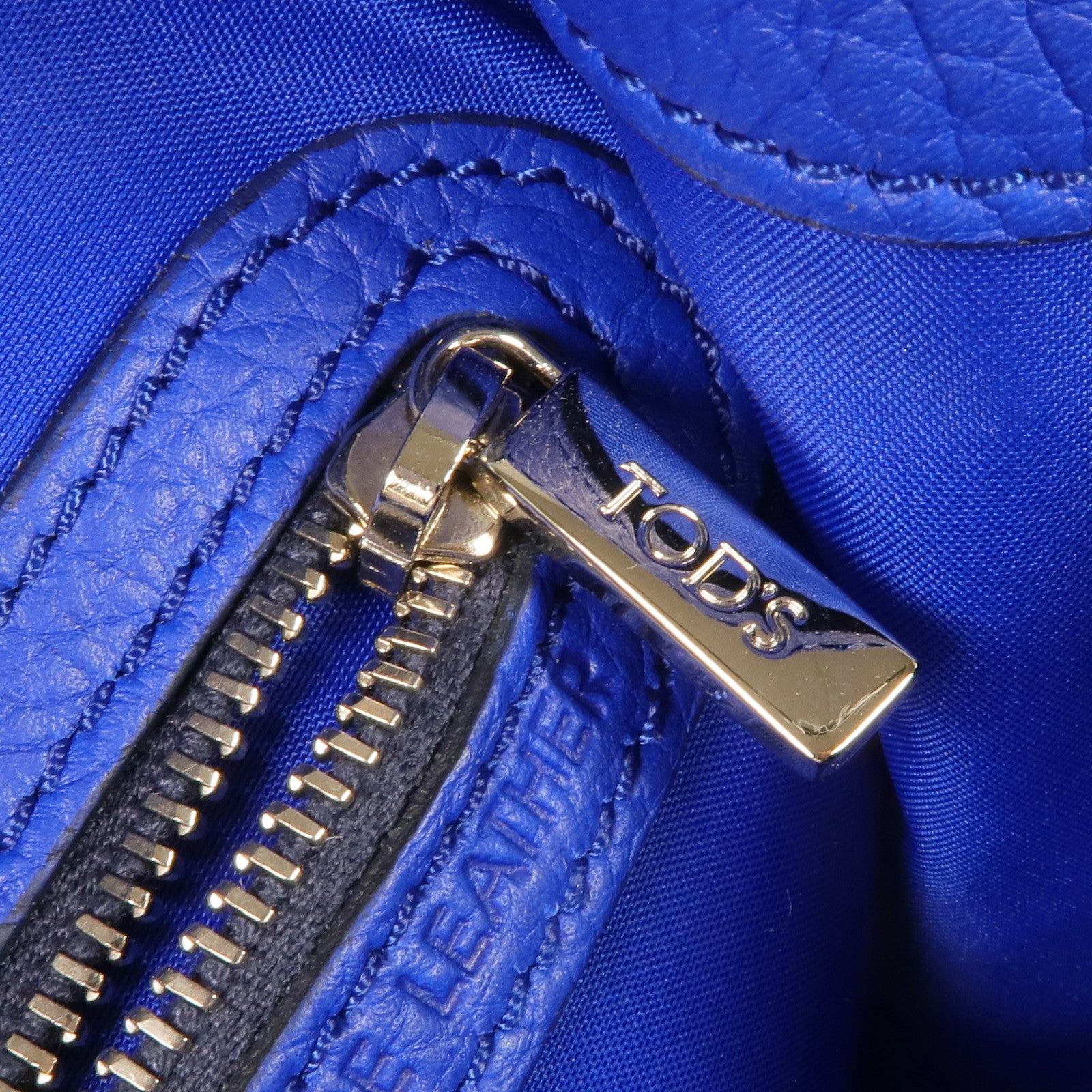 TOD'S 牛皮皮革Handbag銀扣手挽袋