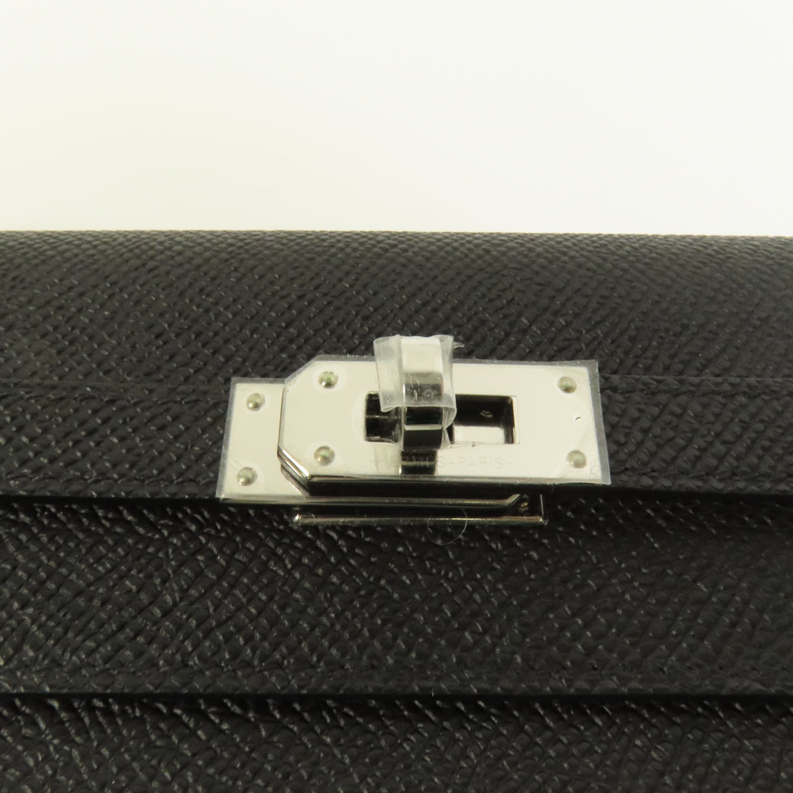 HERMES Epsom皮革Kelly To Go銀扣肩背袋
