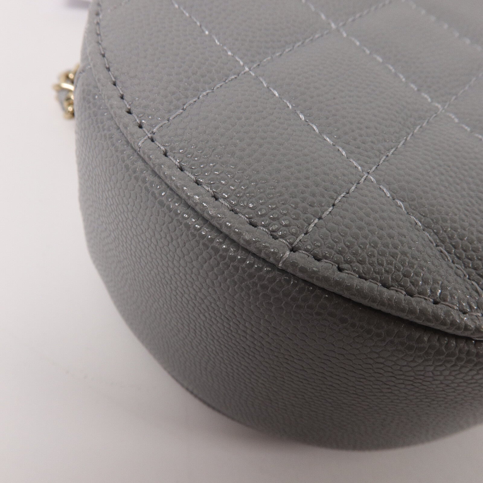 CHANEL 牛皮皮革Round Clutch With Chain鏈帶肩背袋
