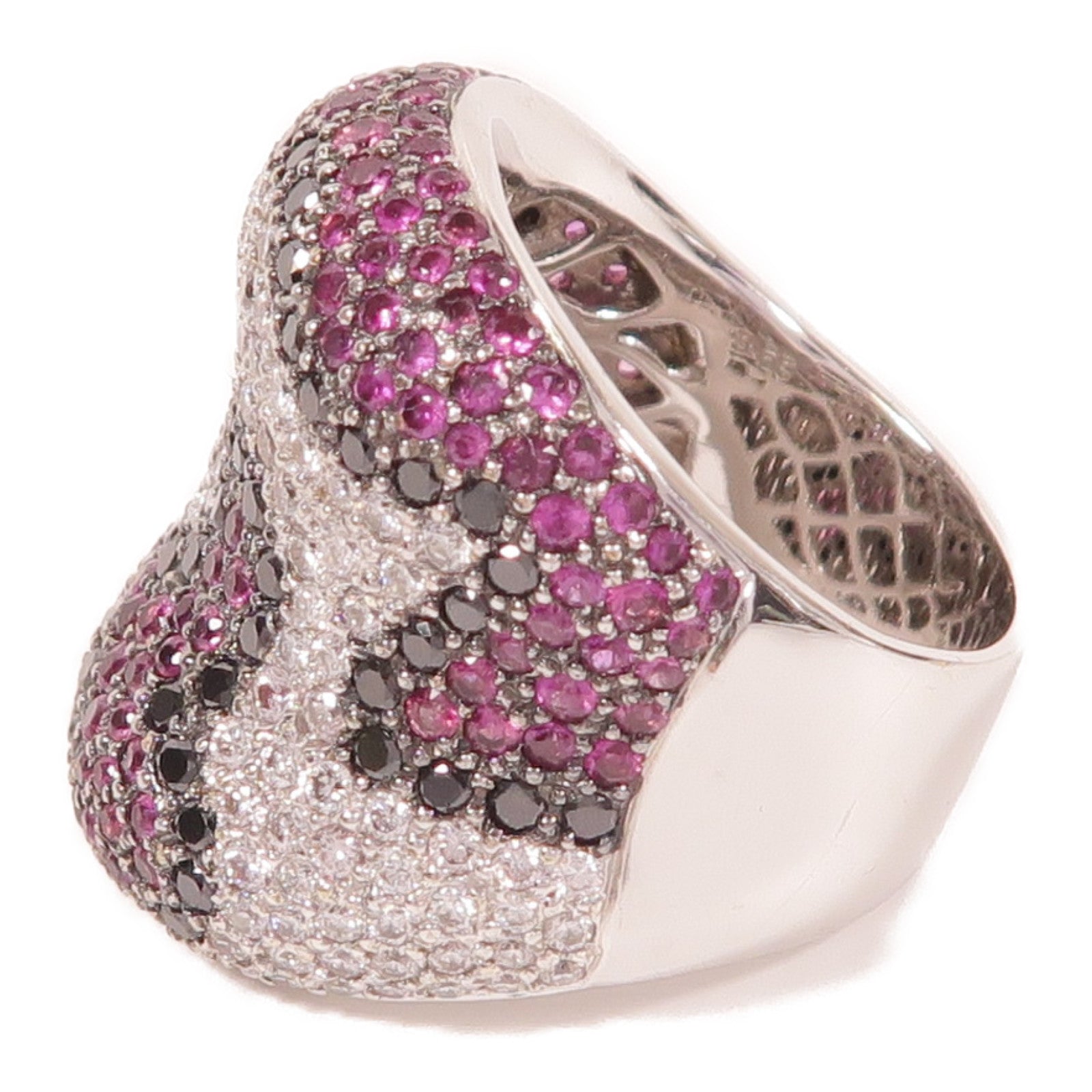 JEWELRY 18K白金Diamond Ring3.65ct鑽石/2.22ct鑽石戒指US#7.75