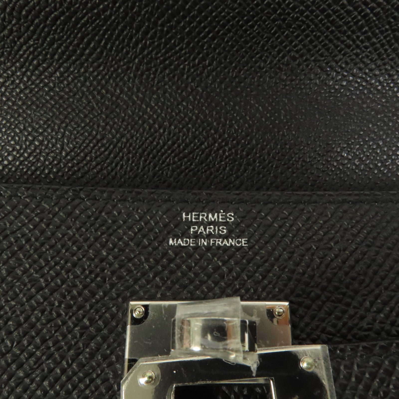 HERMES Epsom皮革Kelly To Go銀扣肩背袋
