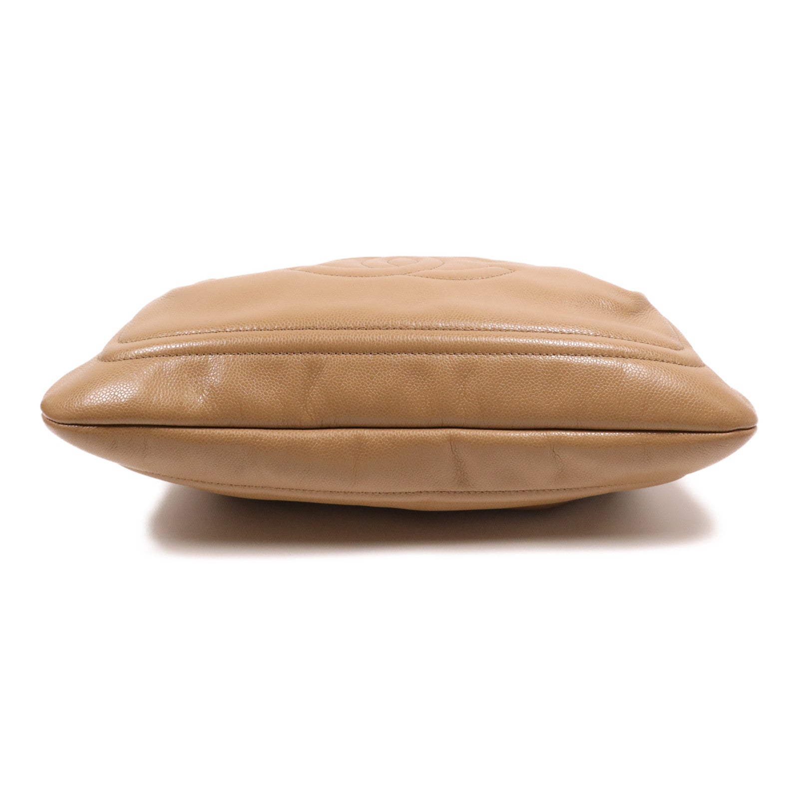 CHANEL 牛皮皮革Timeless Pleated Chain Tote銀扣肩背袋