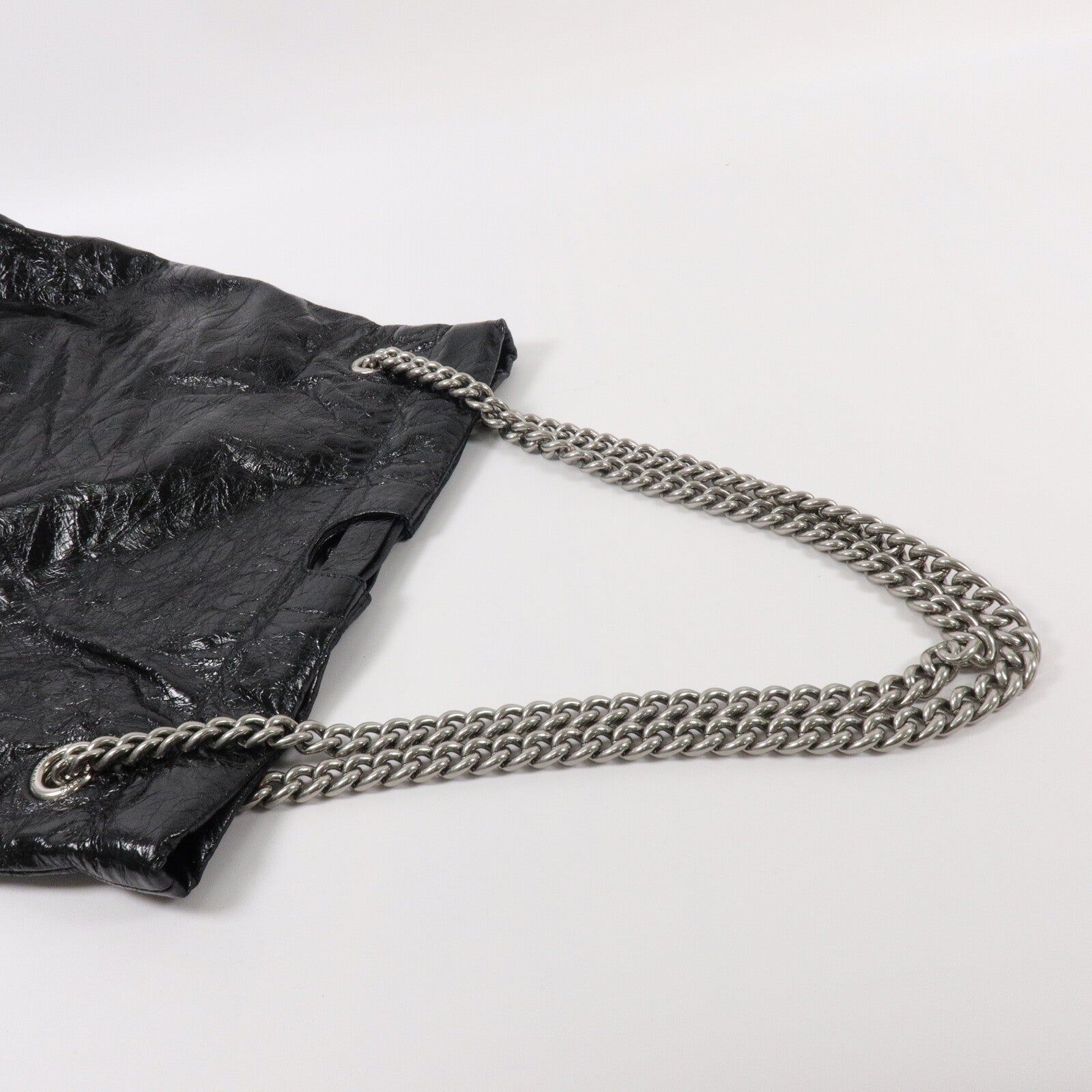 BALENCIAGA 牛皮皮革Crush Meduim鏈帶肩背袋