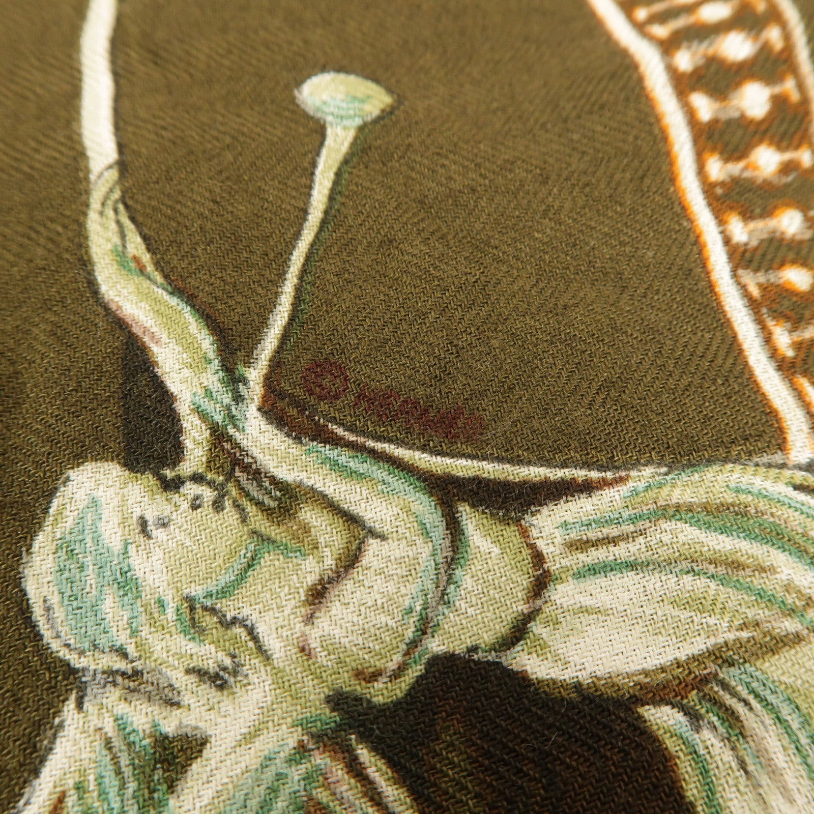 HERMES 絲質/羊絨Soiree De Gala Scarf 90x90絲巾