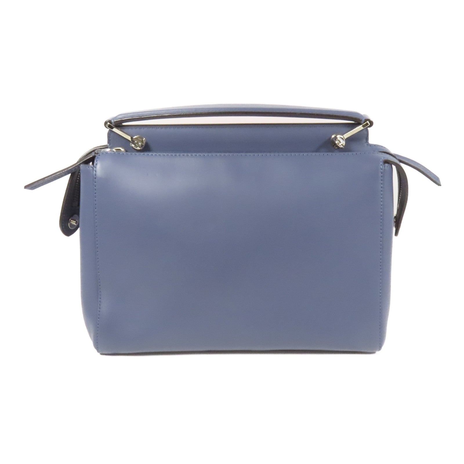 FENDI 牛皮皮革Dotcom銀扣手挽肩背兩用袋