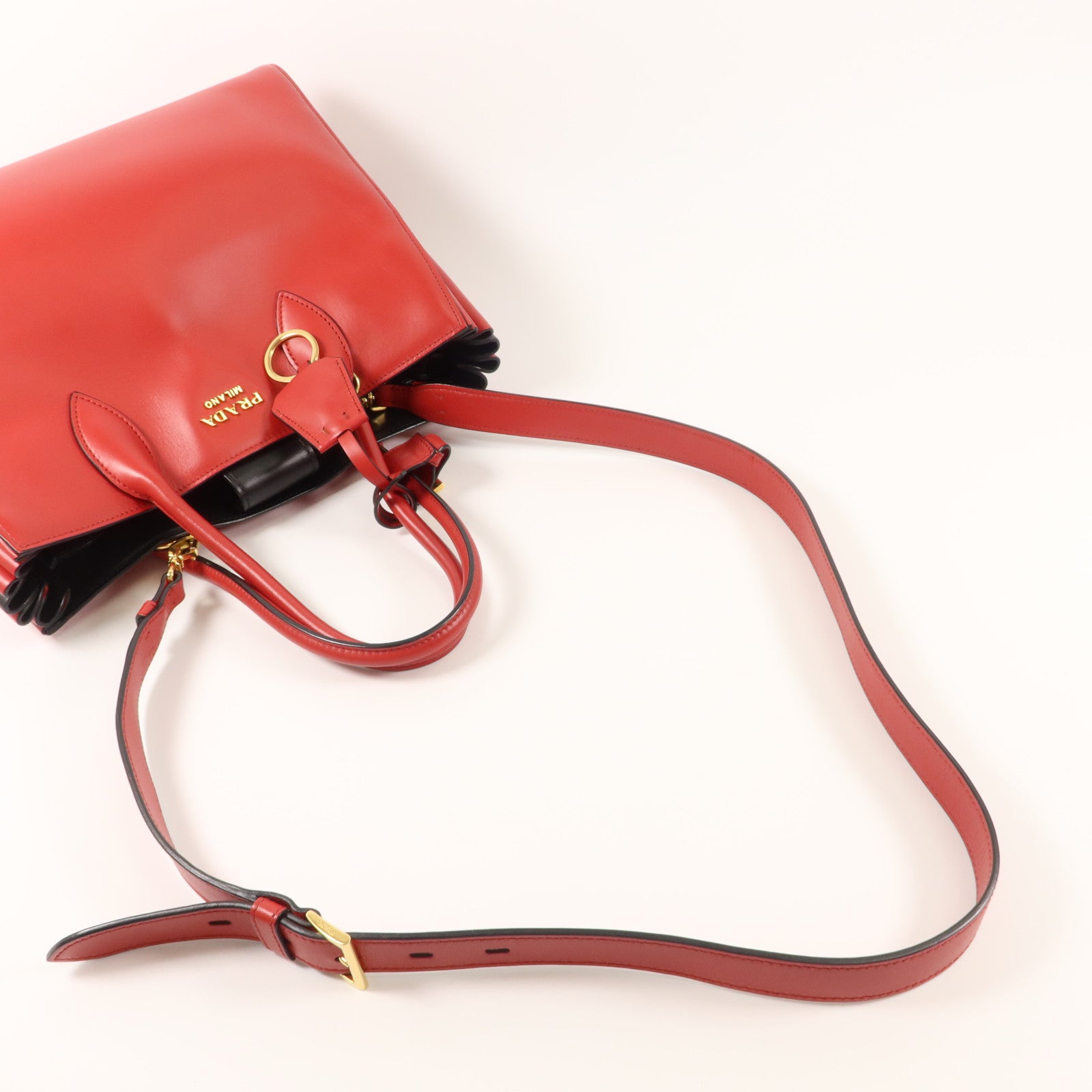 PRADA 牛皮皮革2 Way Shoulder Bag手挽肩背兩用袋