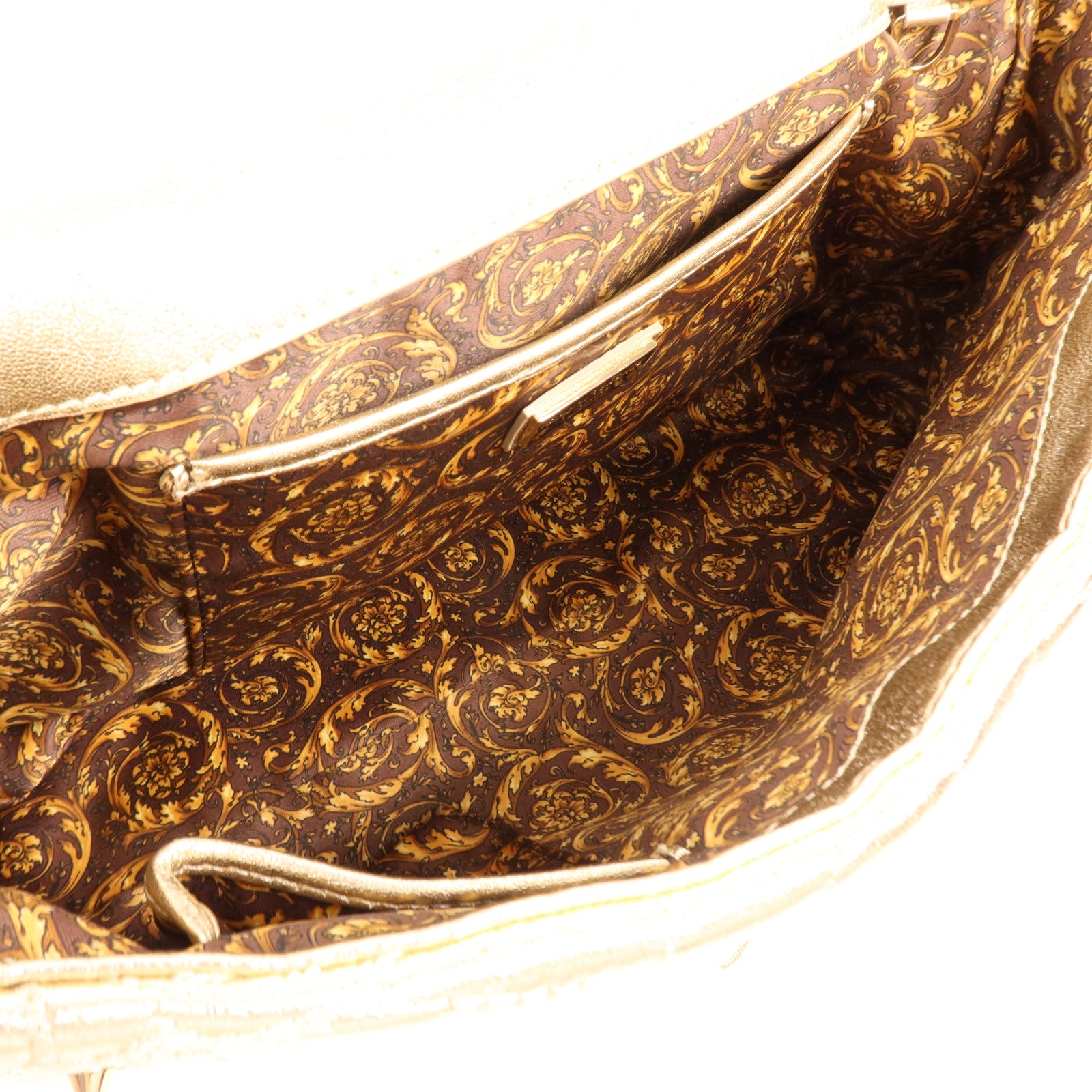 VERSACE 牛皮皮革Shoulder Bag金扣肩背袋