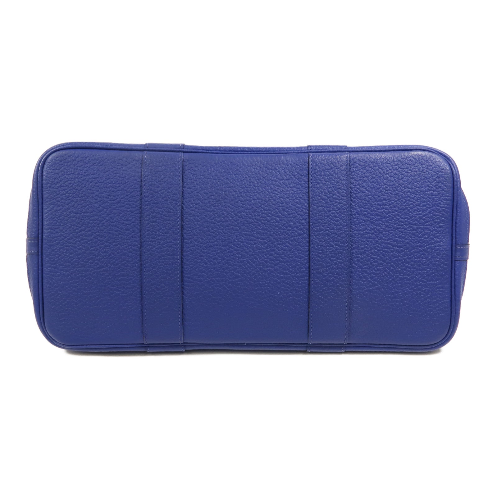 HERMES Negonda皮革Garden Party PM手挽袋Blue Electric