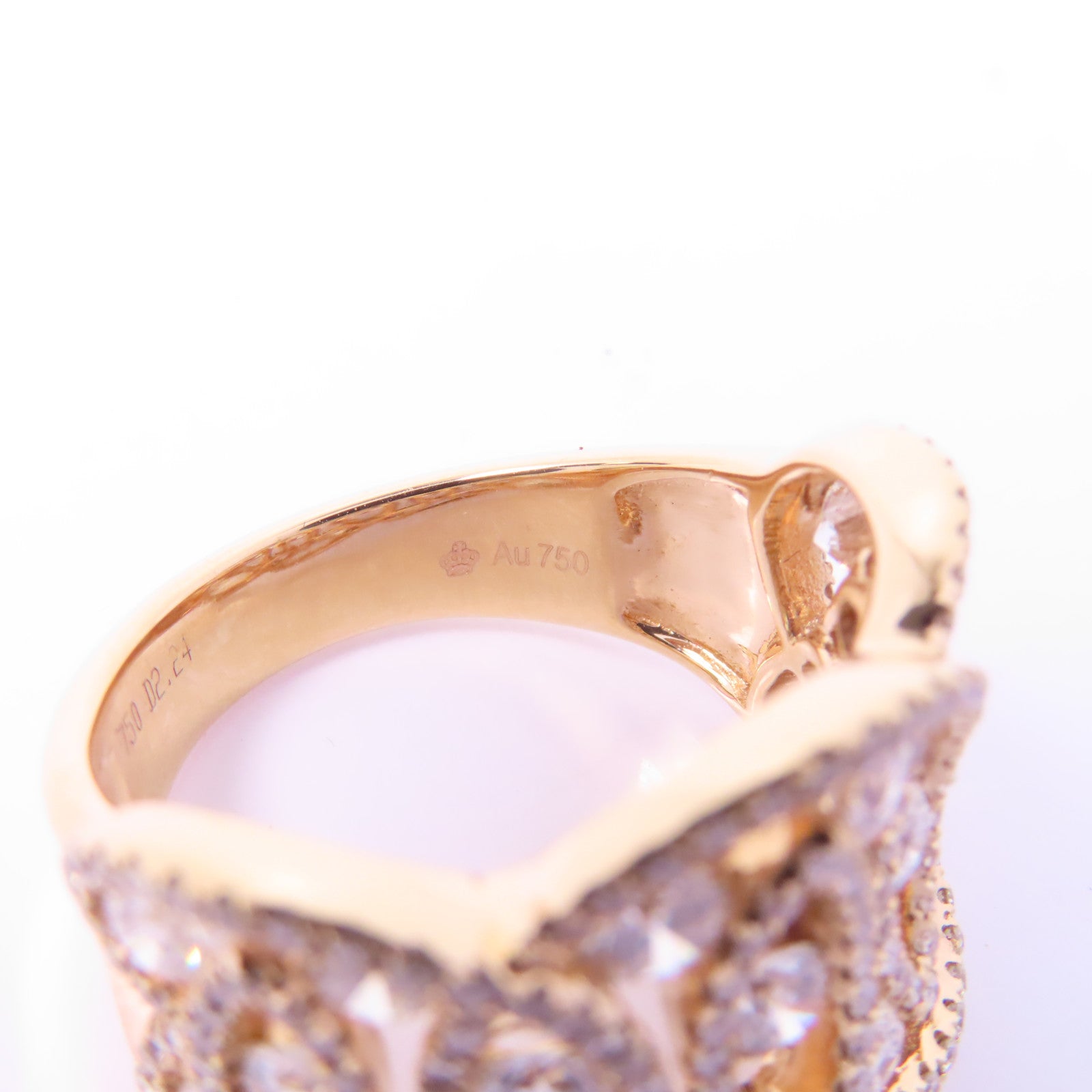 JEWELRY 18K玫瑰金Diamond Ring 2.24ct鑽石戒指US#6.75