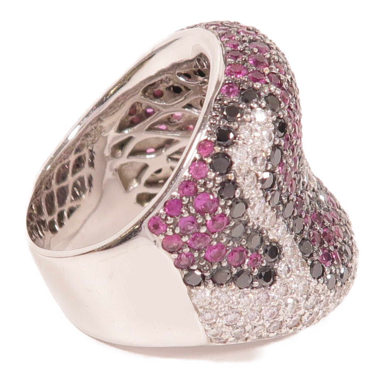 JEWELRY 18K白金Diamond Ring3.65ct鑽石/2.22ct鑽石戒指US#7.75