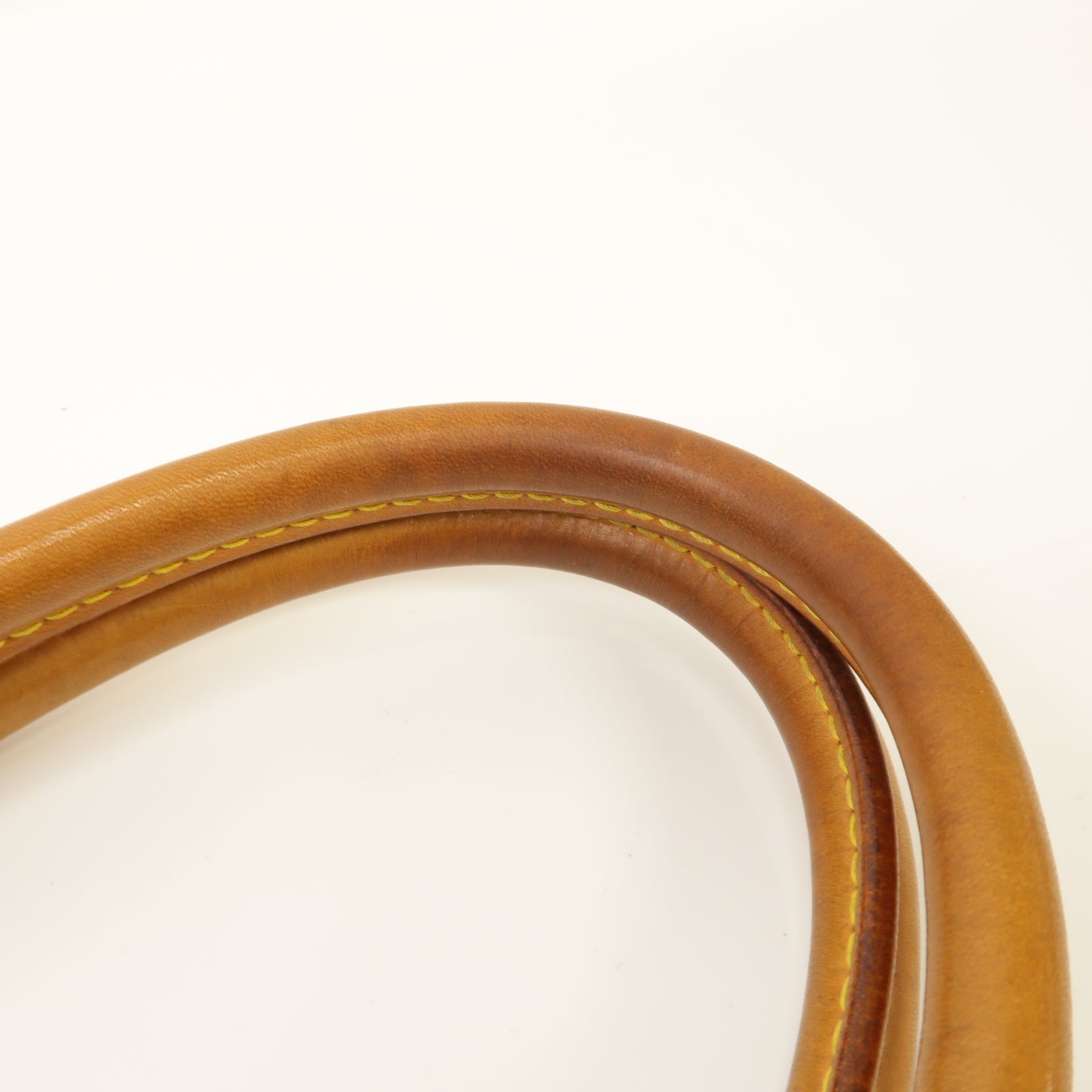LOUIS VUITTON Monogram Sac Plat金扣手挽袋啡色