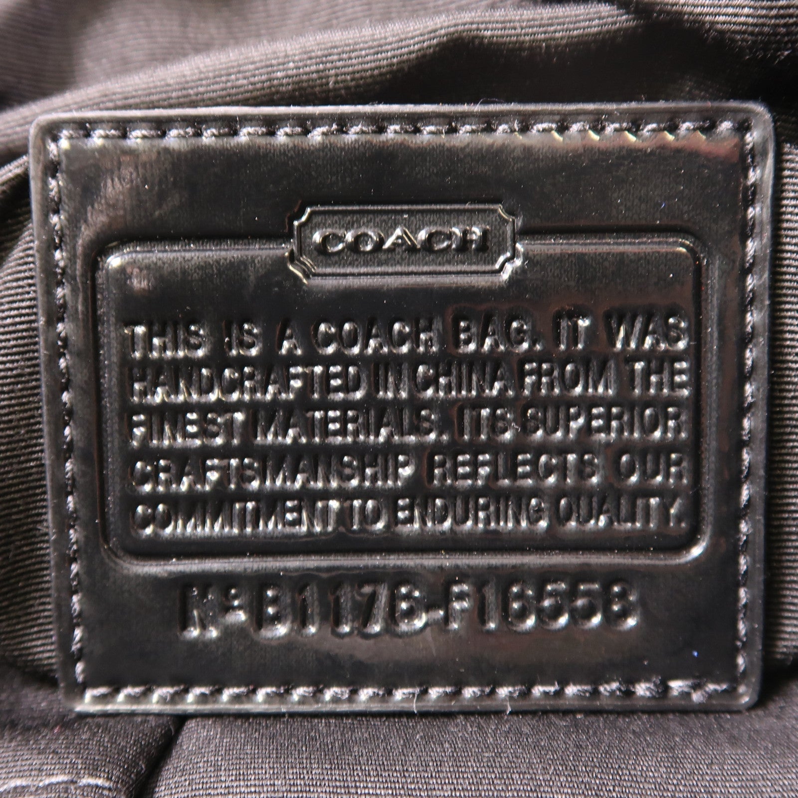 COACH 帆布Shoulder Bag銀扣肩背袋