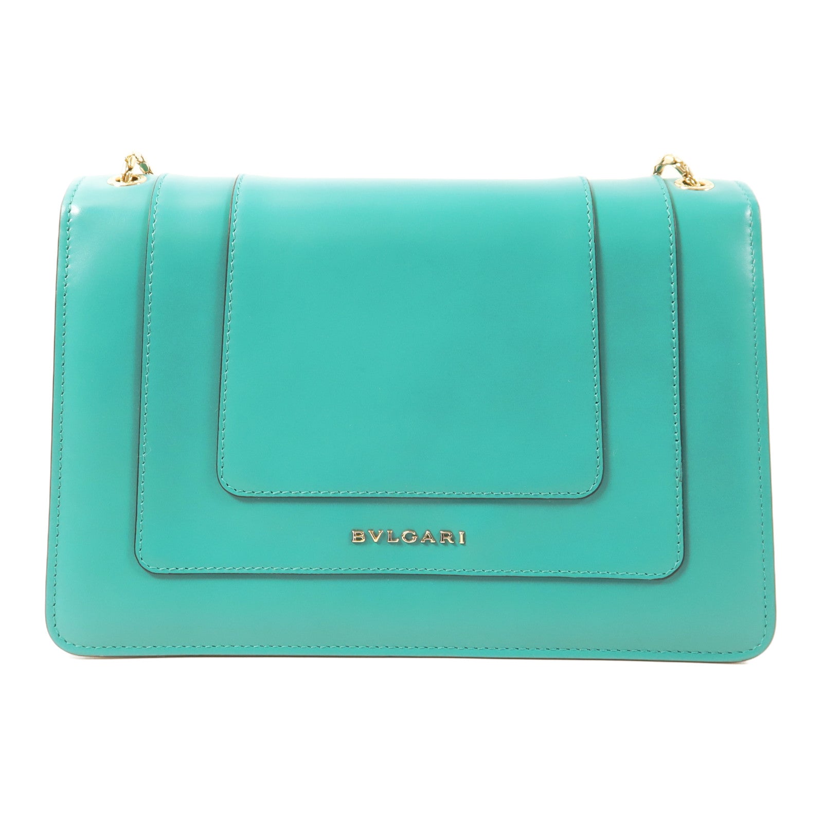 BVLGARI 牛皮皮革Serpenti Forever金扣鏈帶肩背袋