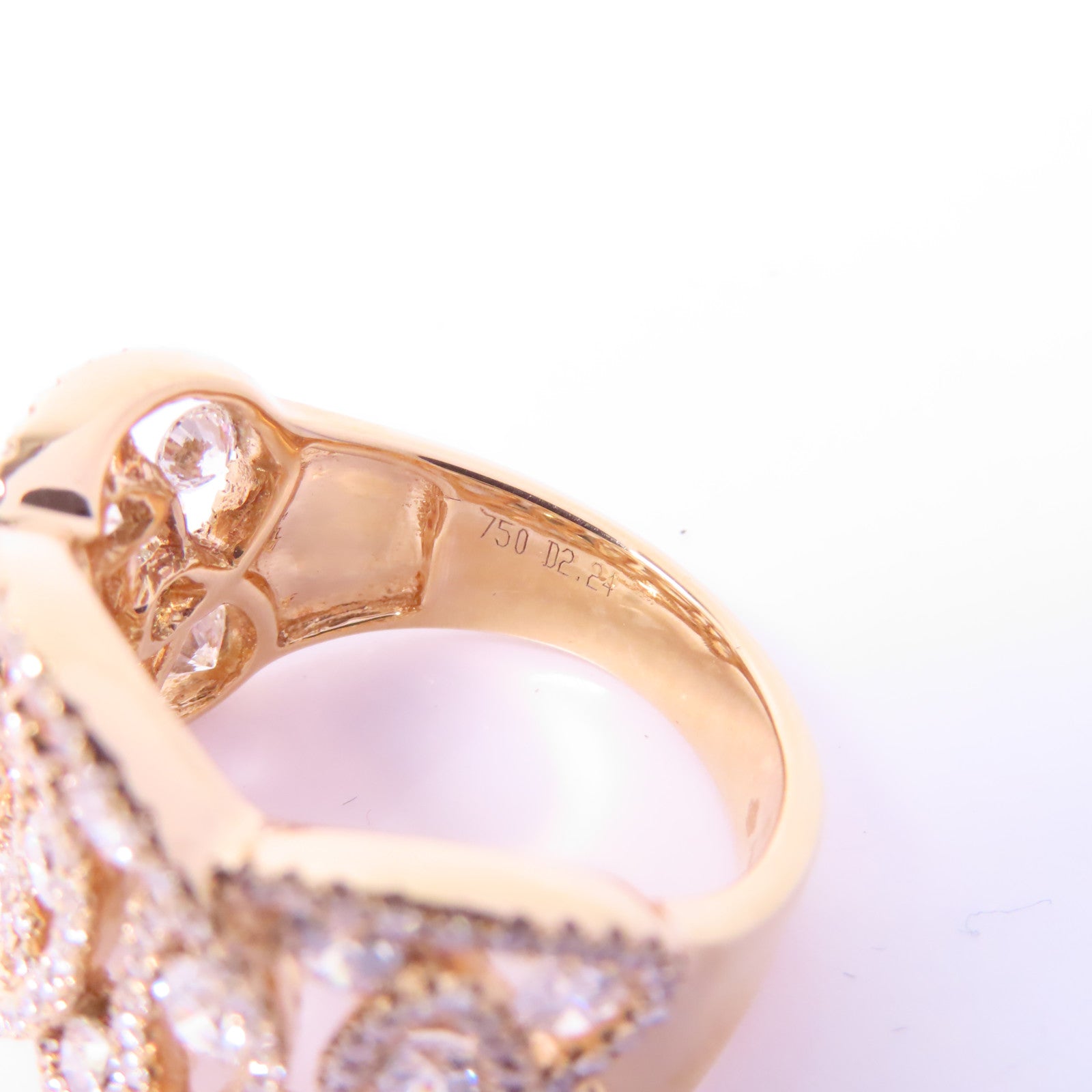 JEWELRY 18K玫瑰金Diamond Ring 2.24ct鑽石戒指US#6.75