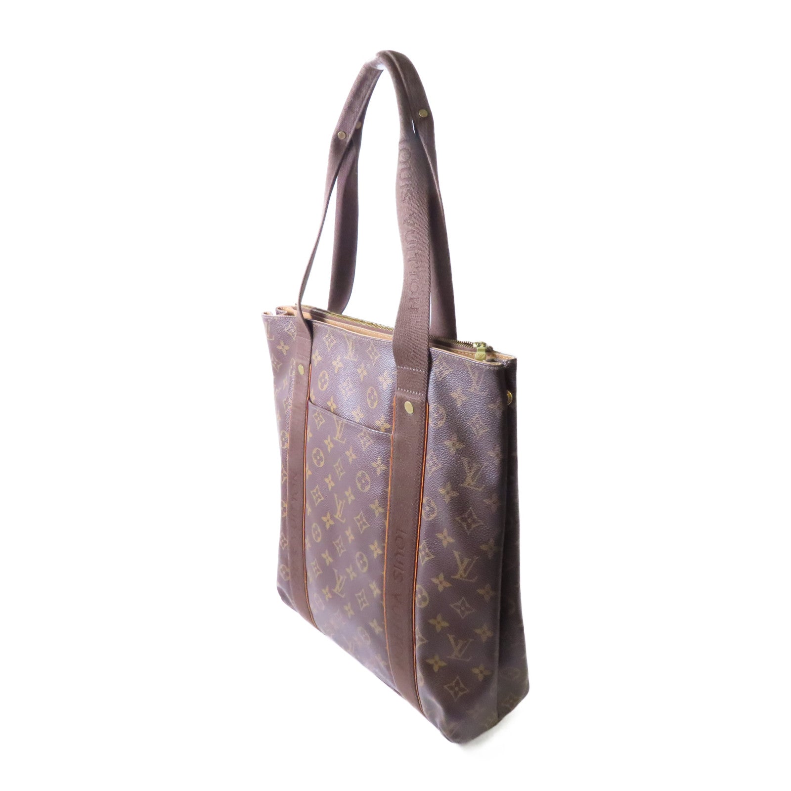 LOUIS VUITTON 【激減優惠】Monogram Beaubourg金扣手挽袋啡色