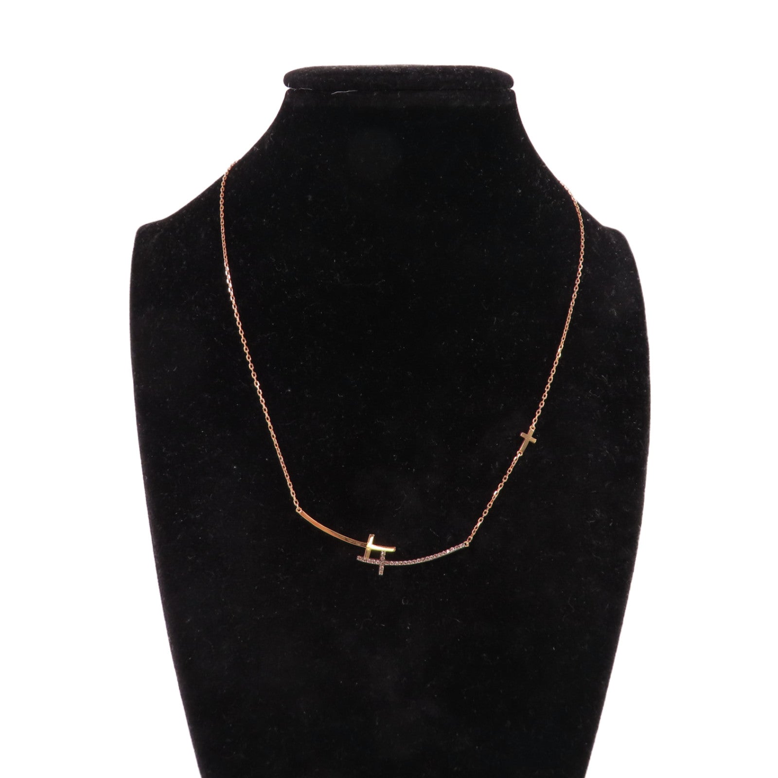 JEWELRY 14K玫瑰金/啡色鑽石Brown Diamond Necklace項鏈