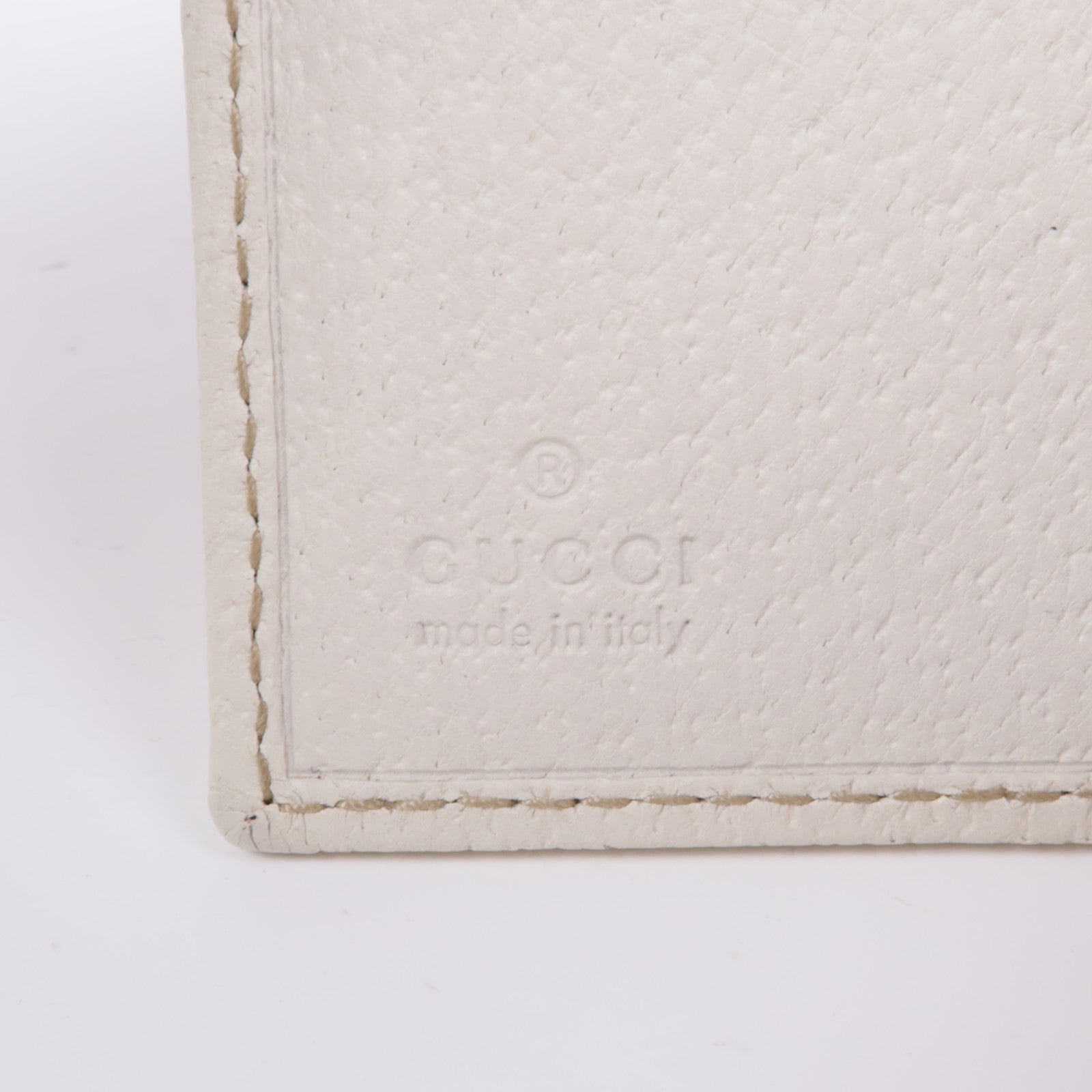 GUCCI 帆布/皮革Wallet銀扣錢包