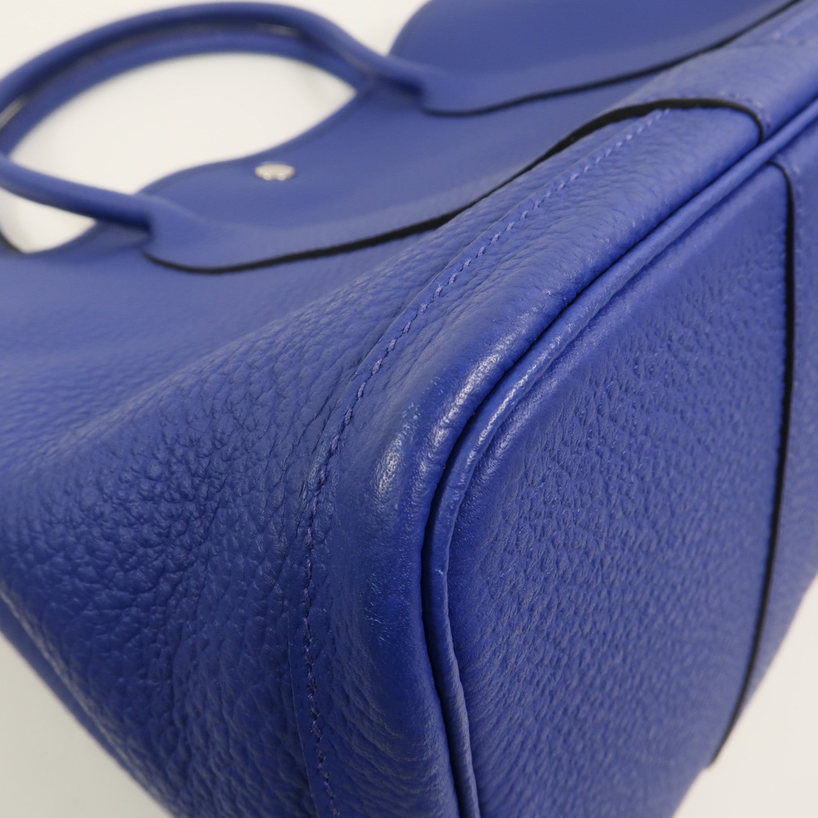 HERMES Negonda皮革Garden Party PM手挽袋Blue Electric