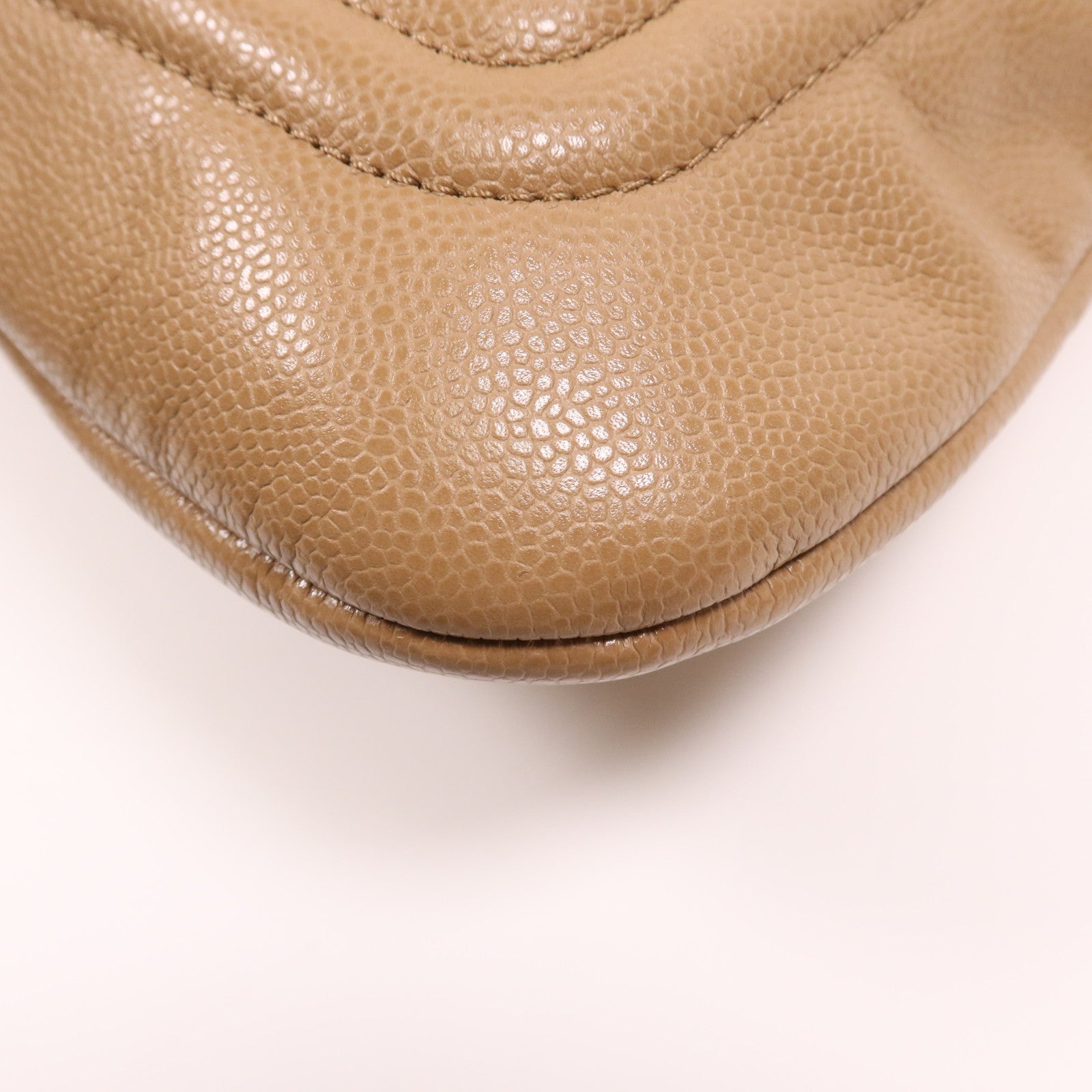 CHANEL 牛皮皮革Timeless Pleated Chain Tote銀扣肩背袋