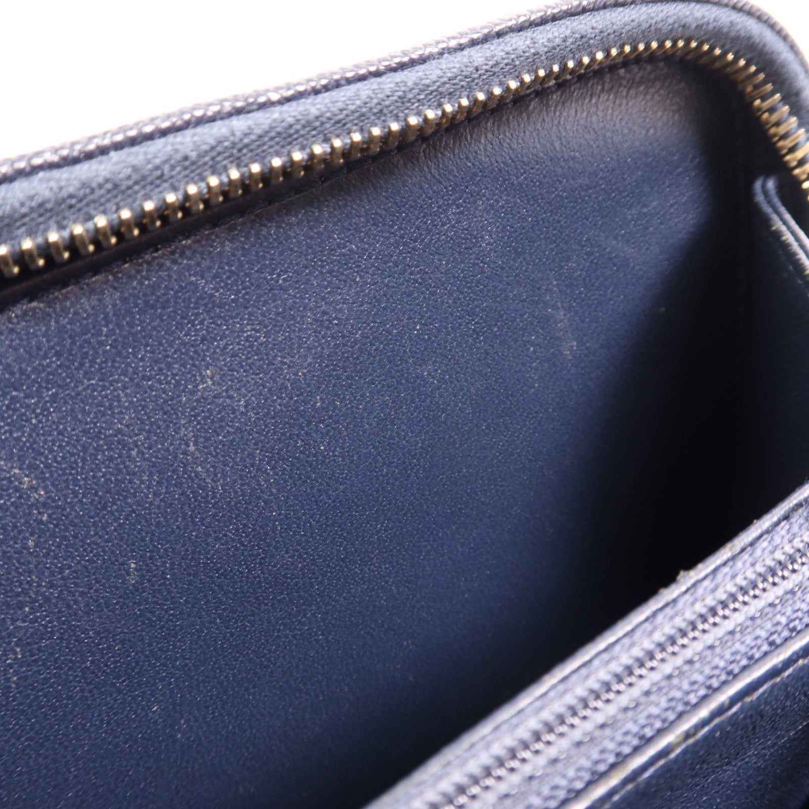 CHANEL 牛皮皮革Vanity Case金扣手挽肩背兩用袋