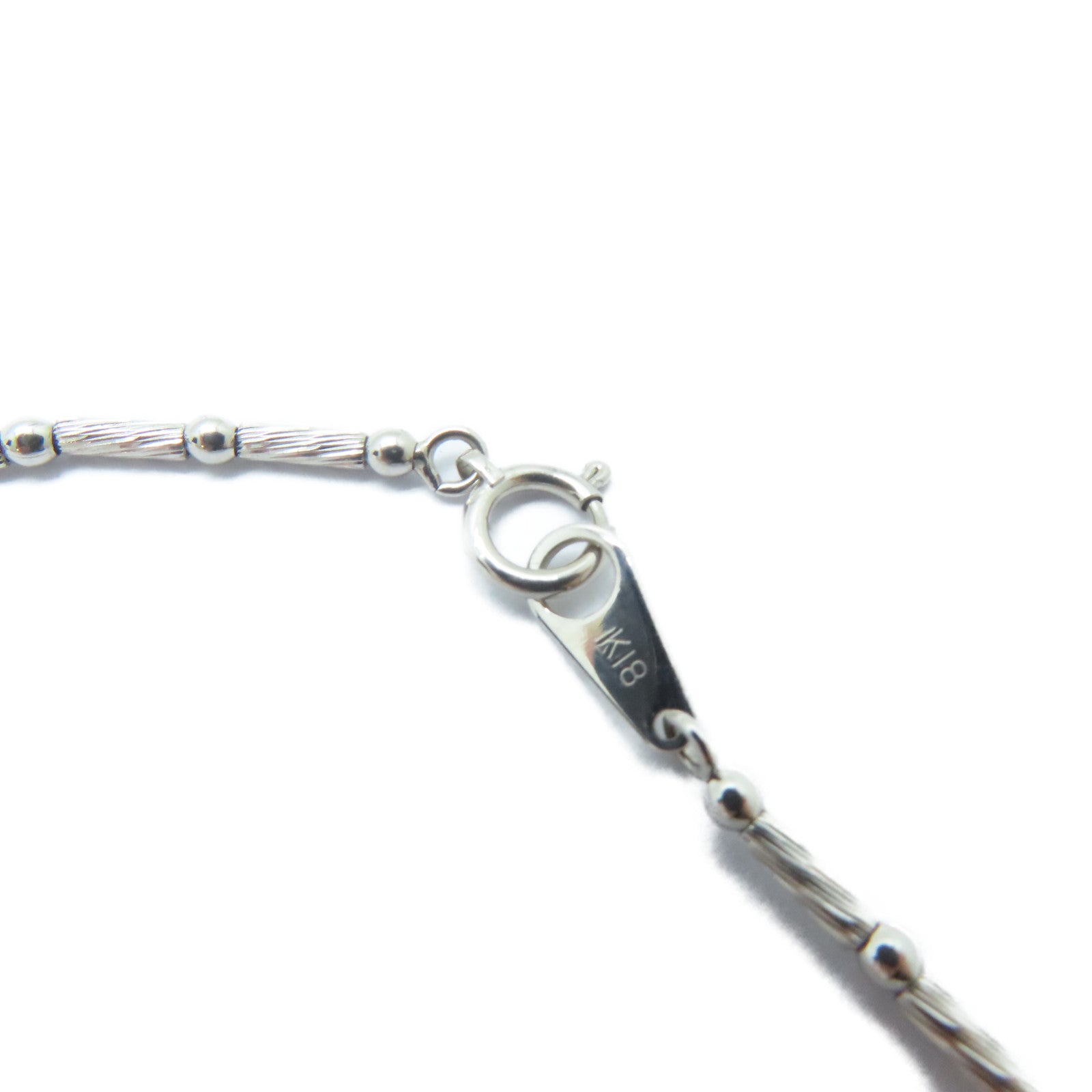 JEWELRY PT900鉑金/18K白金Tourmaline Necklace 1.04ct碧壐/0.28ct鑽石項鏈