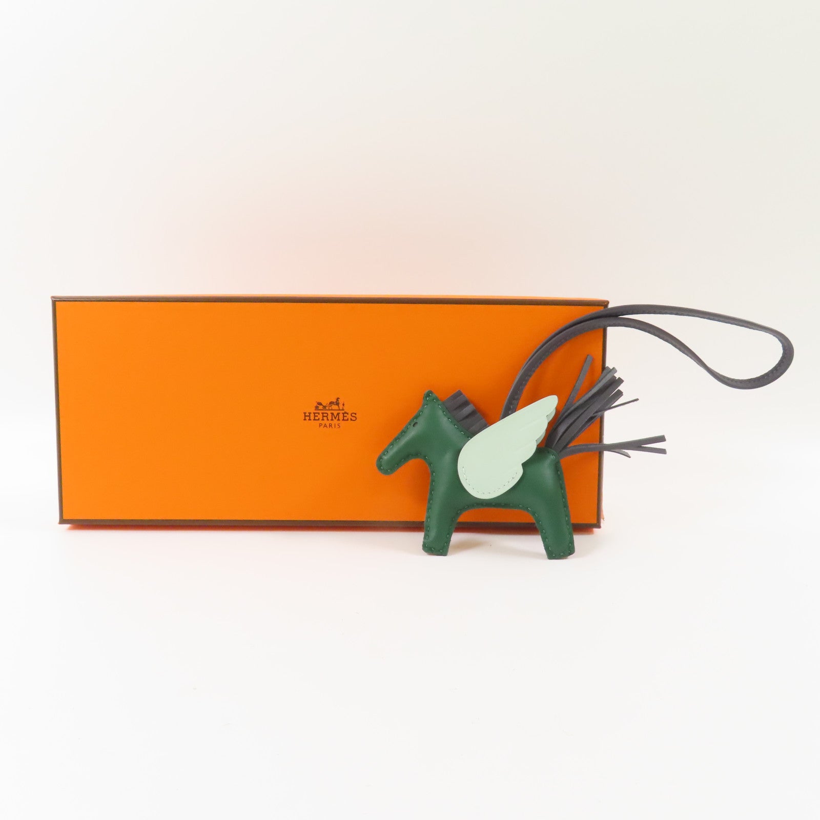 HERMES 牛皮皮革Rodeo Pegase PM掛飾