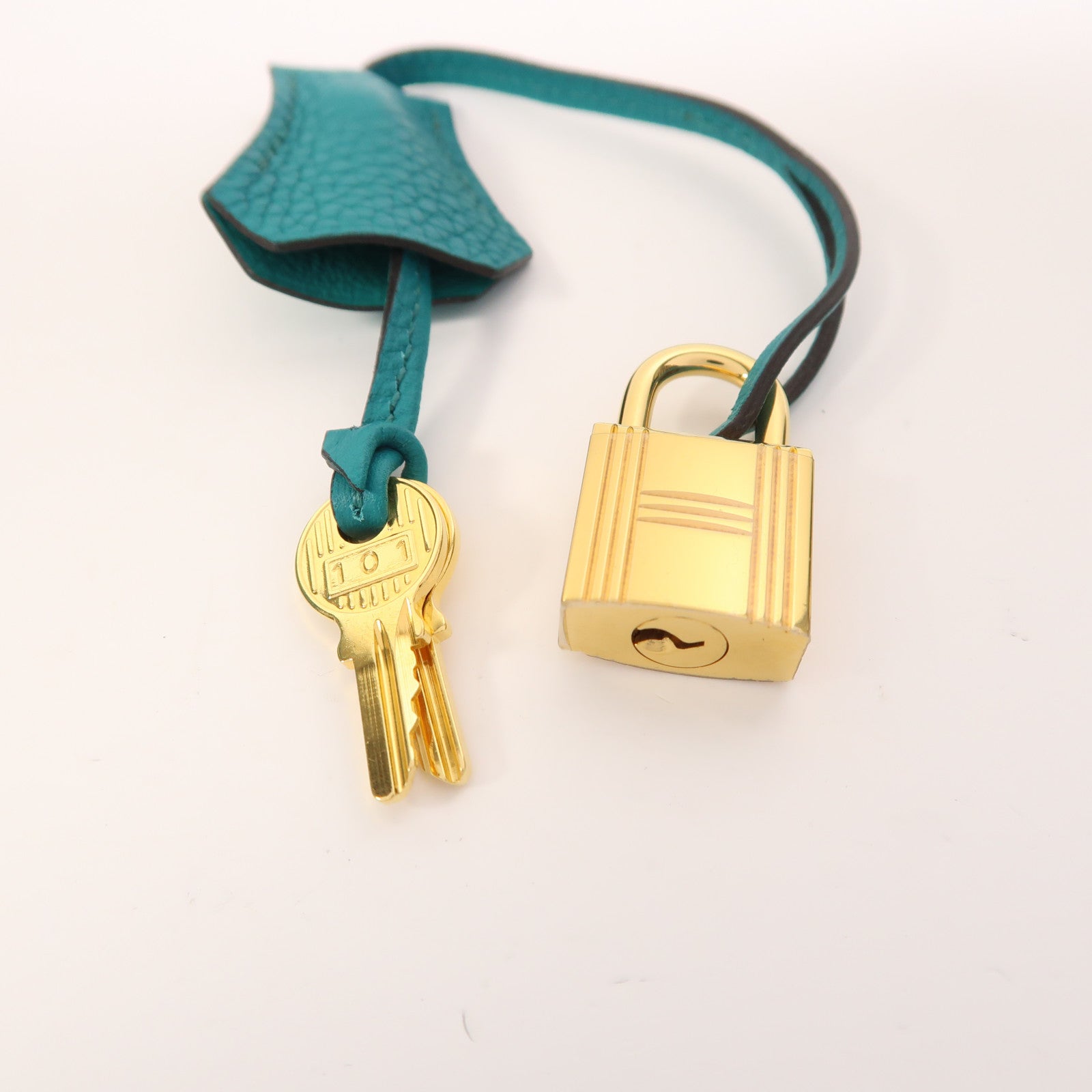 HERMES Togo皮革Kelly 28金扣手挽肩背兩用袋Bleu Paon