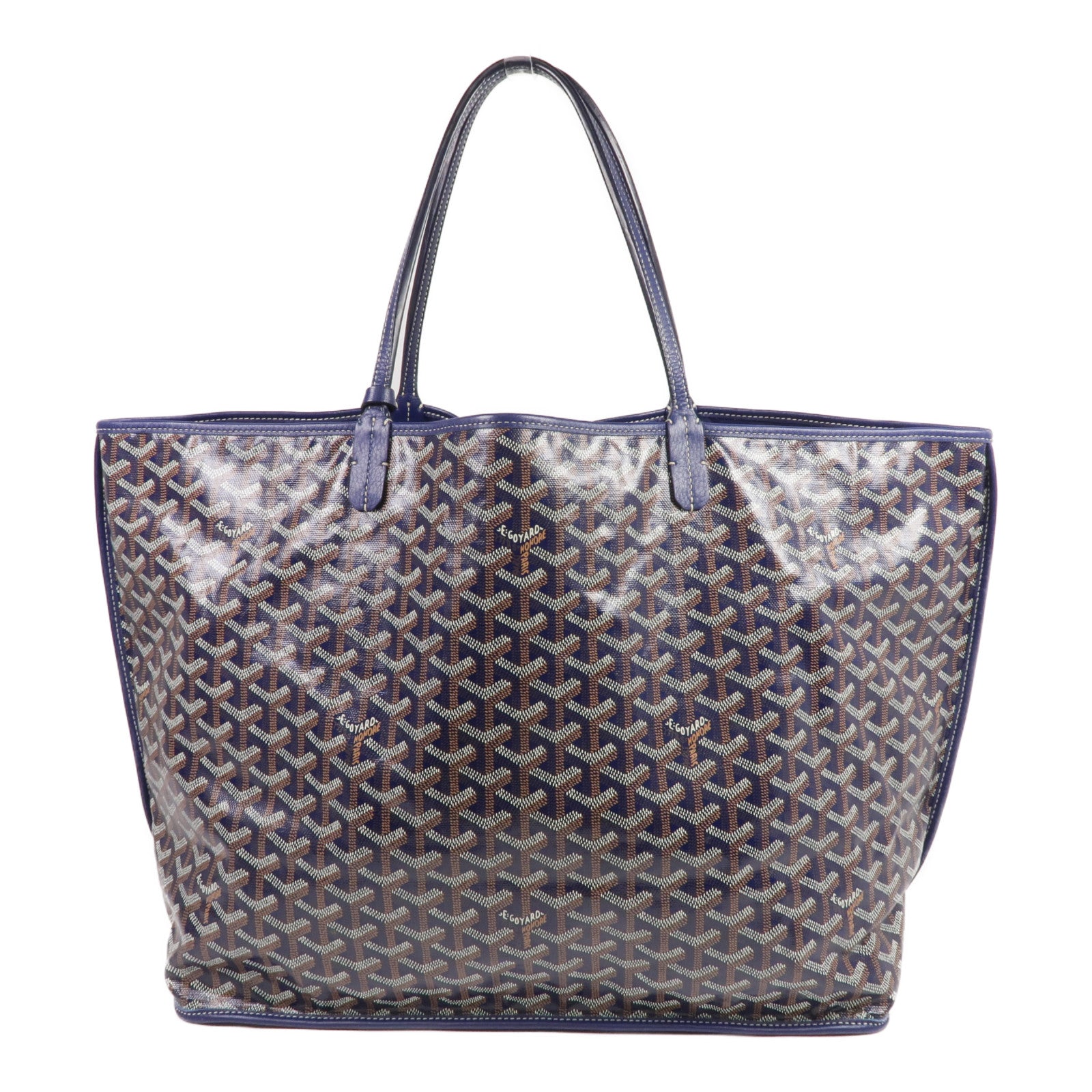 GOYARD 塗層帆布Anjou GM銀扣手挽袋