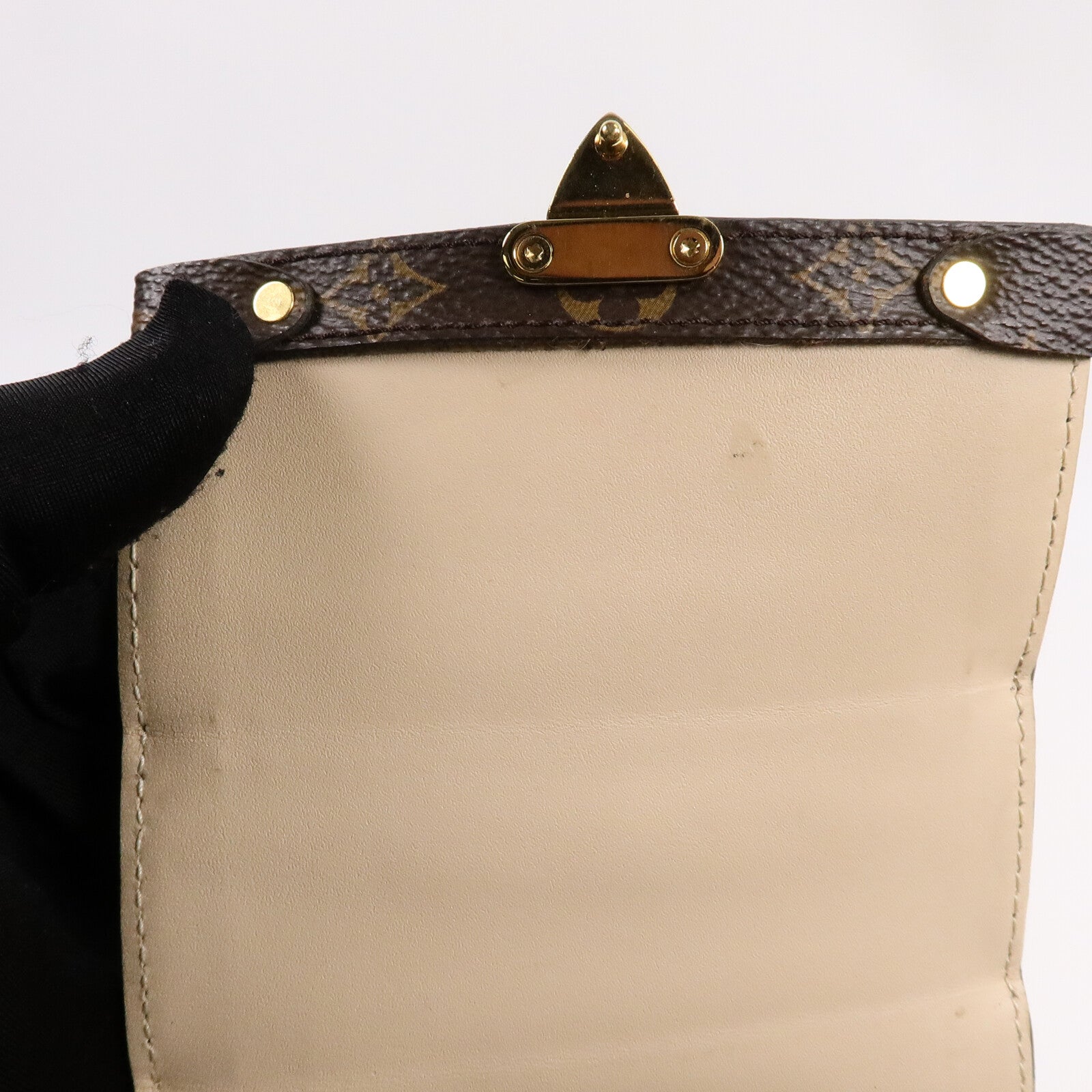 LOUIS VUITTON Monogram Reverse Trunk Vertical鏈帶肩背袋