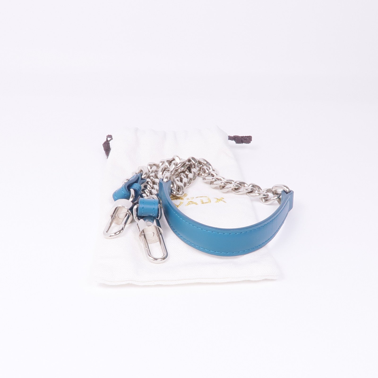 Delvaux 牛皮皮革/金屬Shoulder Strap肩帶