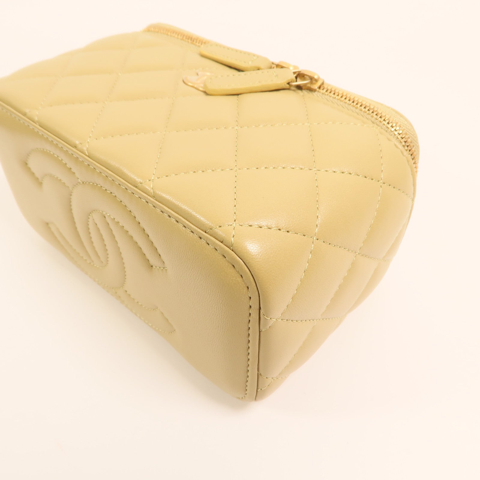 CHANEL 羊皮皮革Vanity Case鏈帶肩背袋