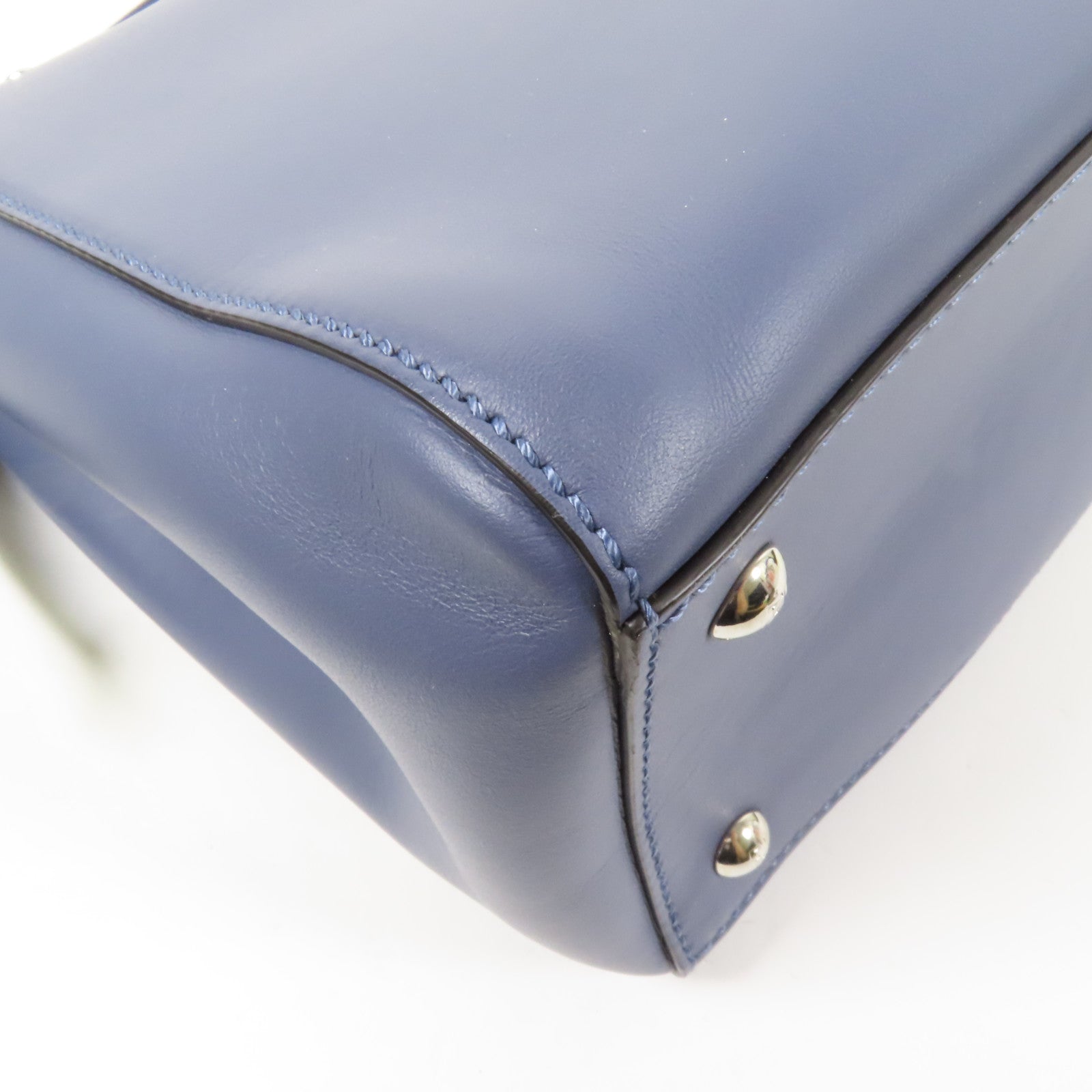 FENDI 牛皮皮革Dotcom銀扣手挽肩背兩用袋