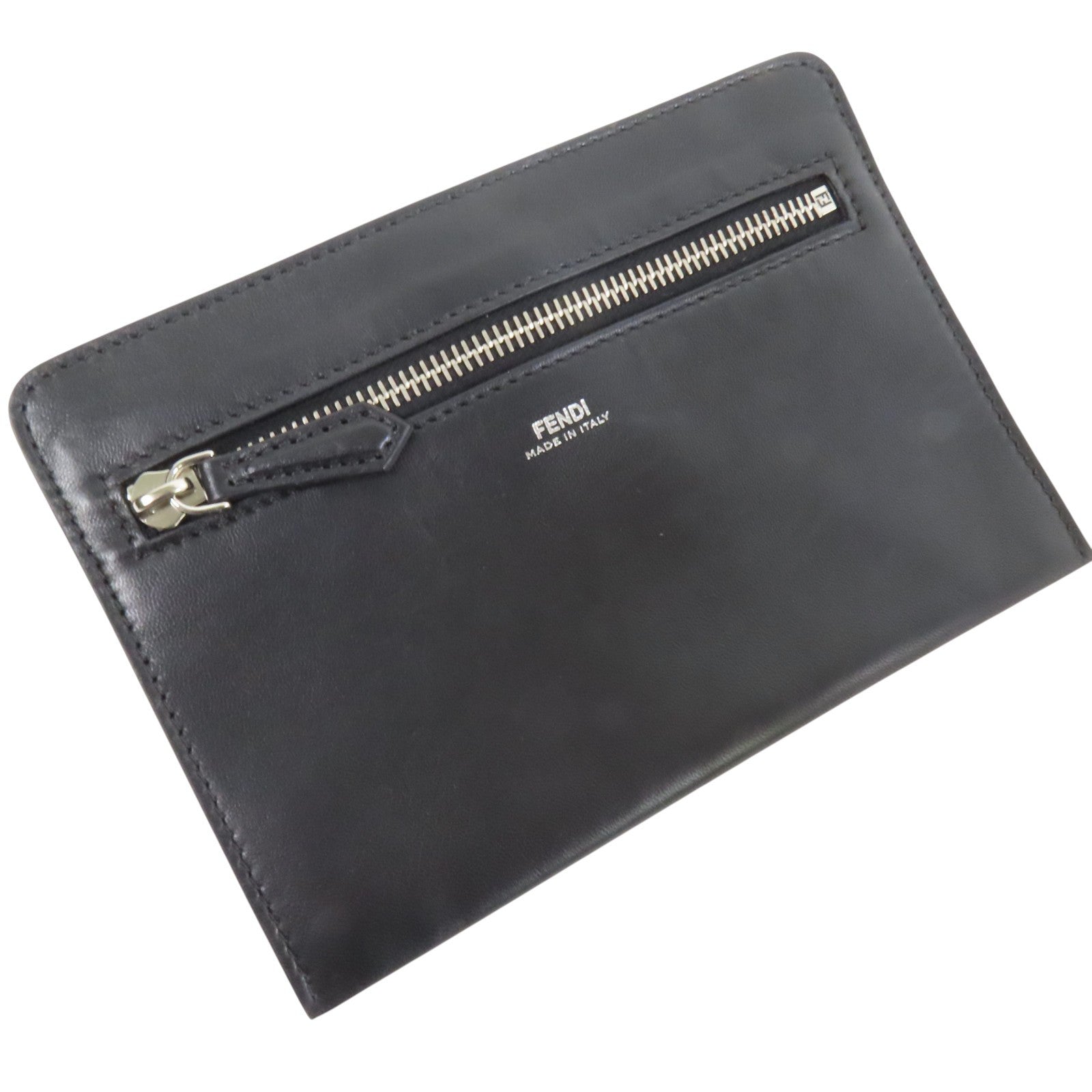 FENDI 牛皮皮革Dotcom Bag銀扣手挽肩背兩用袋