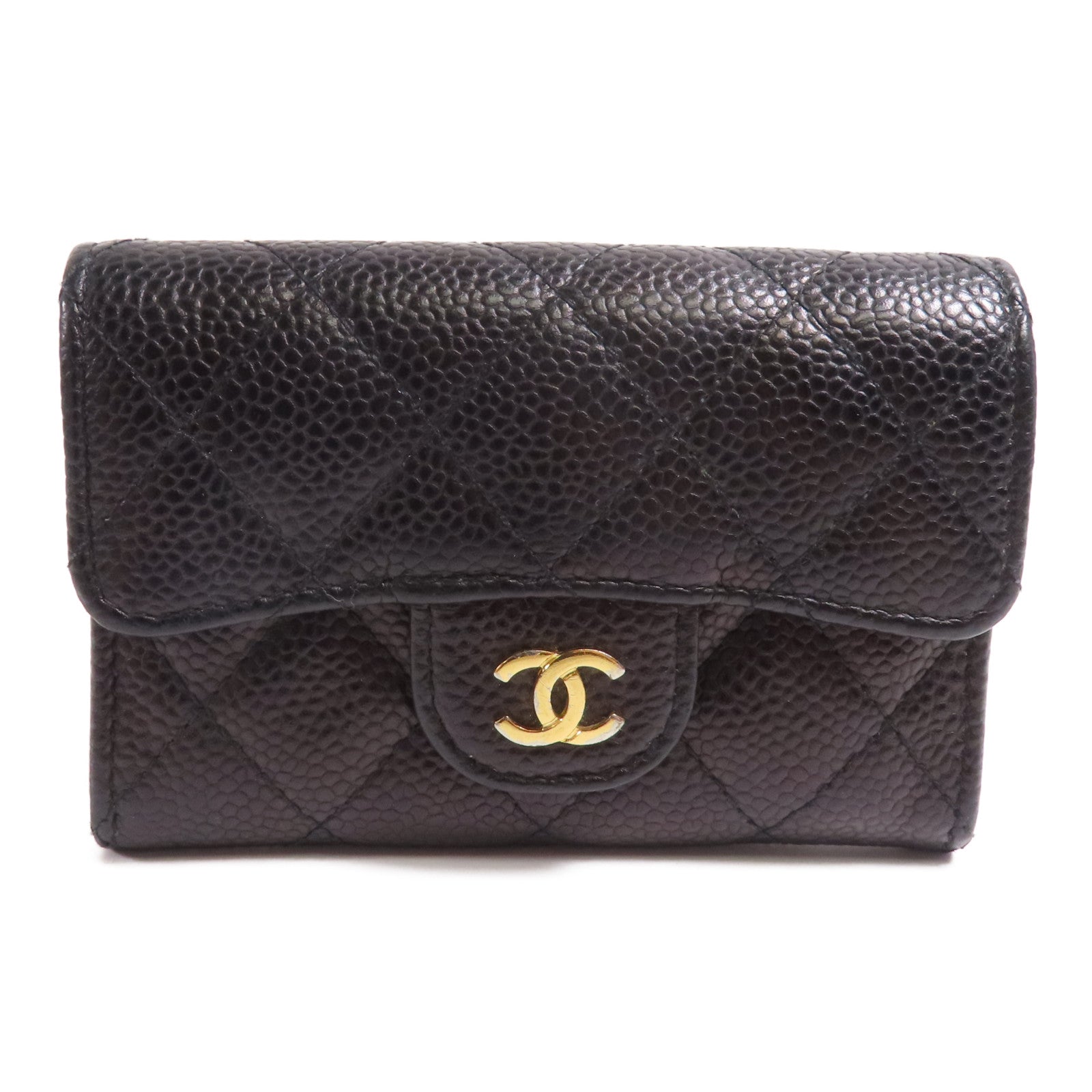 CHANEL 牛皮皮革Card Case金扣卡片套