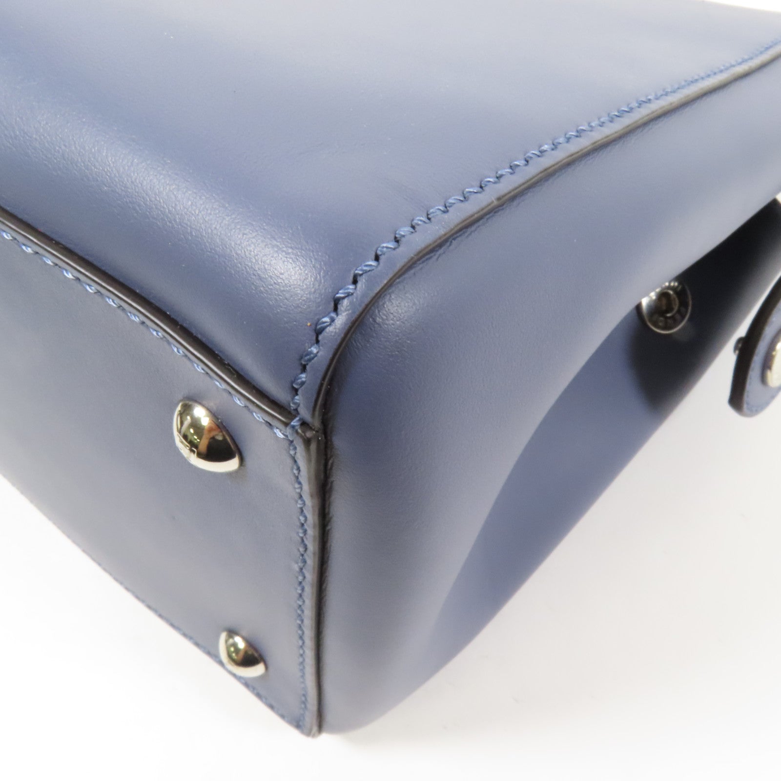 FENDI 牛皮皮革Dotcom銀扣手挽肩背兩用袋