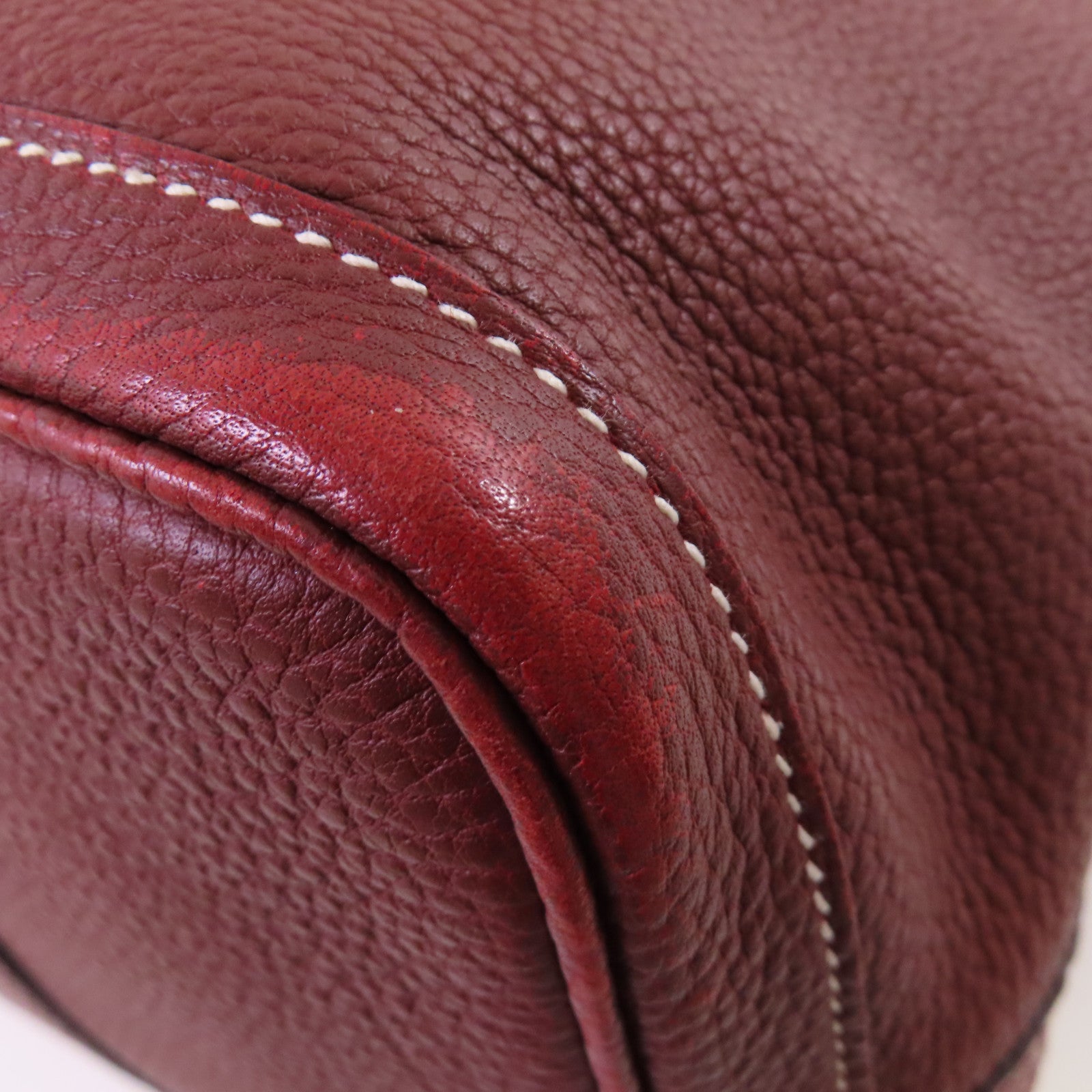 HERMES Negonda皮革Garden Party PM Tote Bag銀扣手挽袋55 Rouge H/愛馬仕紅色