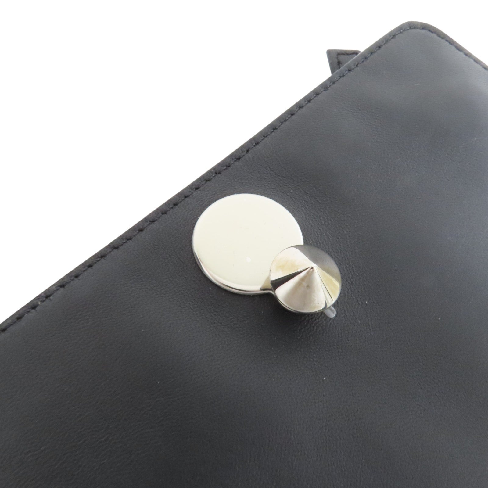 FENDI 牛皮皮革Dotcom Bag銀扣手挽肩背兩用袋