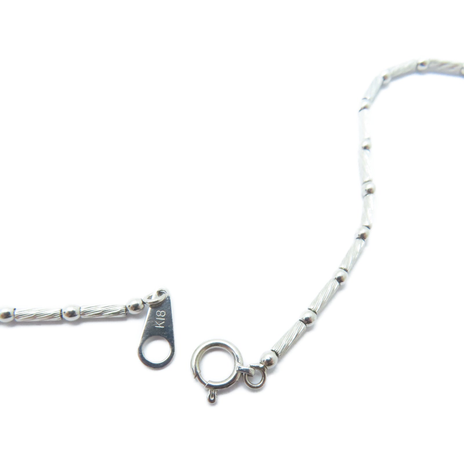 JEWELRY PT900鉑金/18K白金Tourmaline Necklace 1.04ct碧壐/0.28ct鑽石項鏈