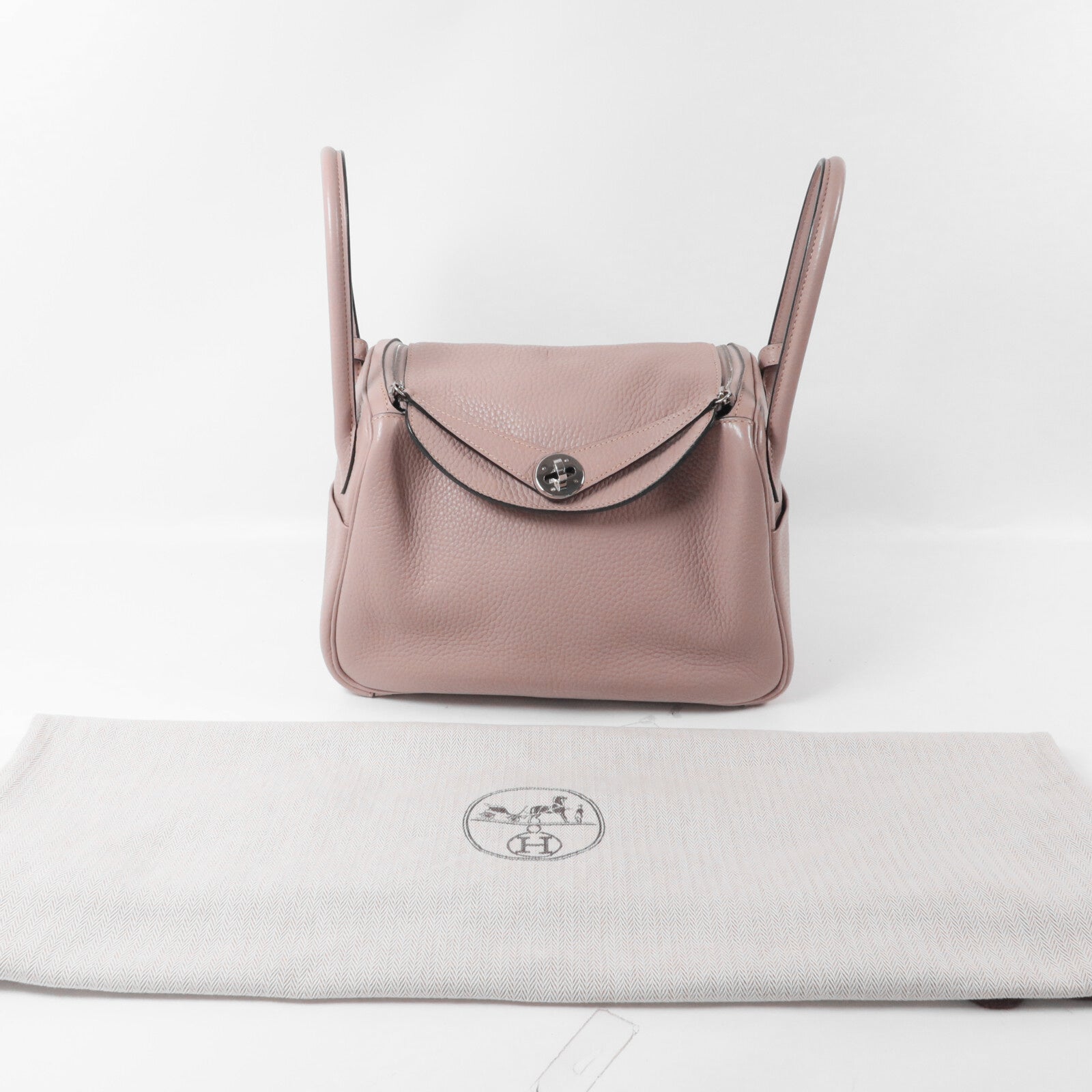 HERMES Clemence皮革Lindy 26手挽肩背兩用袋Glycine