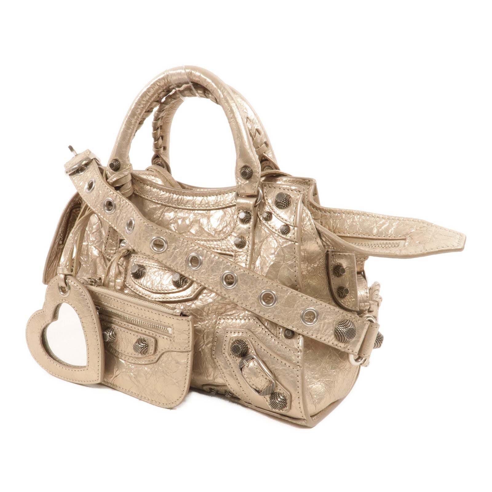 BALENCIAGA 羊皮皮革Neo Cagole City手挽肩背兩用袋