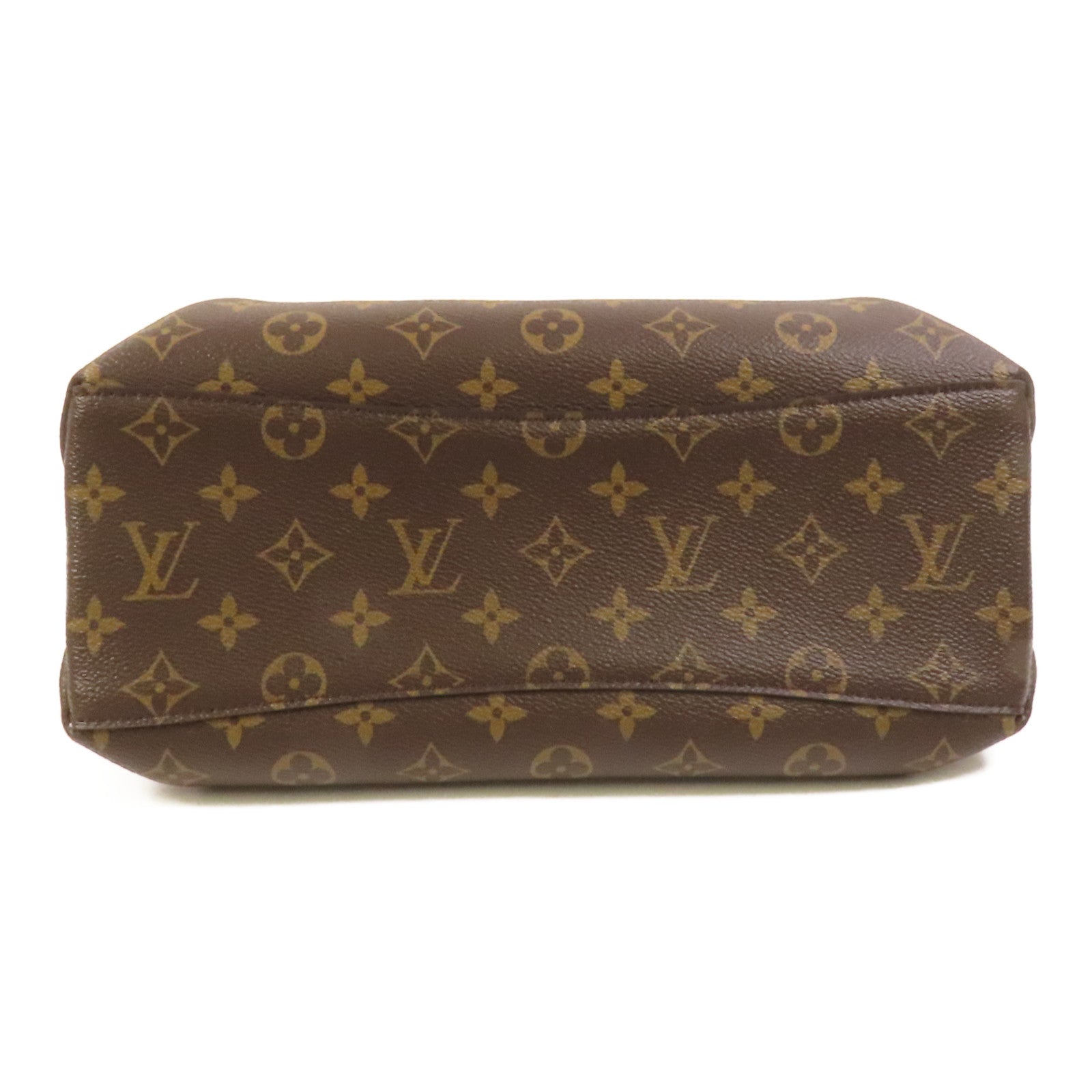 LOUIS VUITTON Monogram Rivoli PM金扣手挽肩背兩用袋棕色