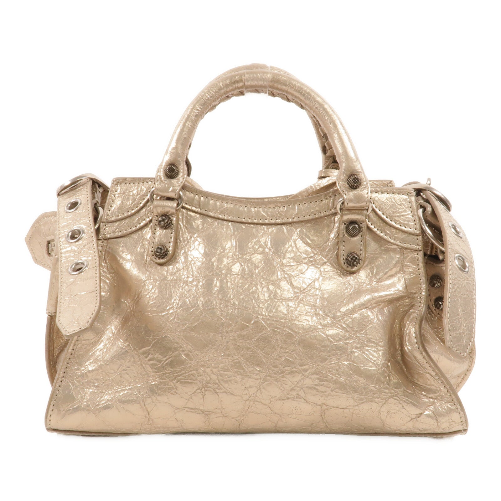 BALENCIAGA 羊皮皮革Neo Cagole City手挽肩背兩用袋