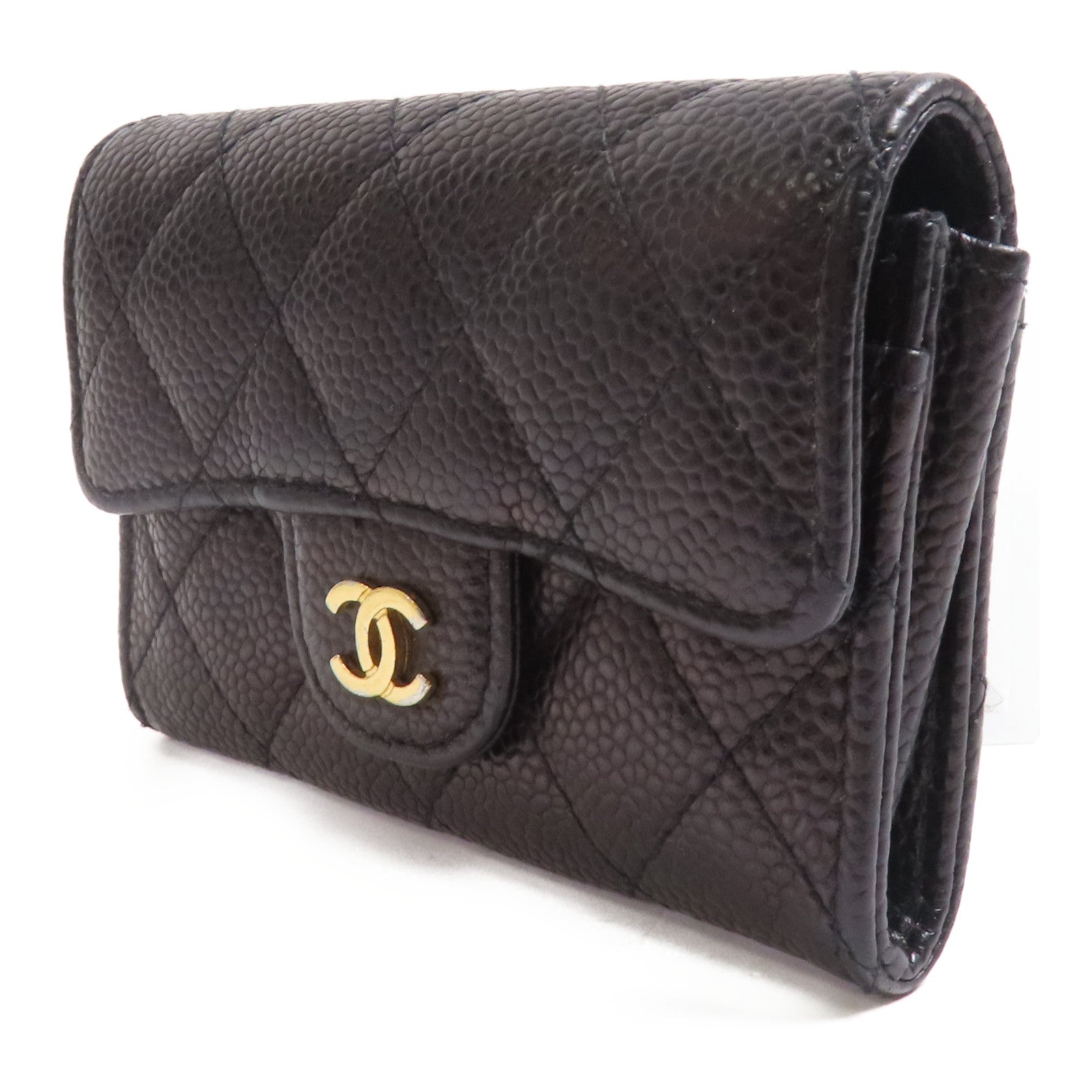 CHANEL 牛皮皮革Card Case金扣卡片套