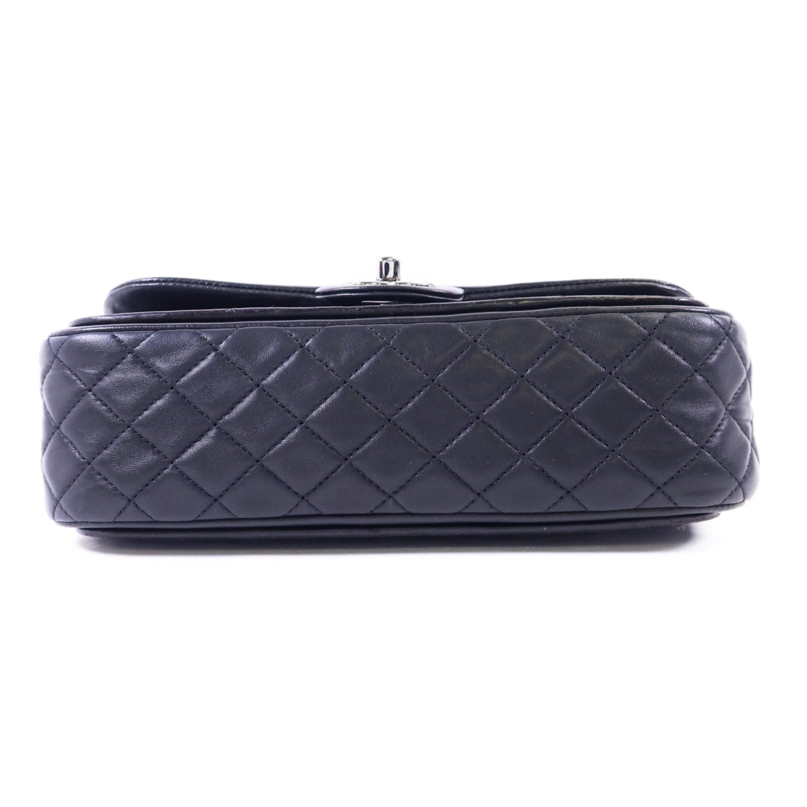 CHANEL 漆皮皮革Chain Shoulder Bag銀扣鏈帶肩背袋